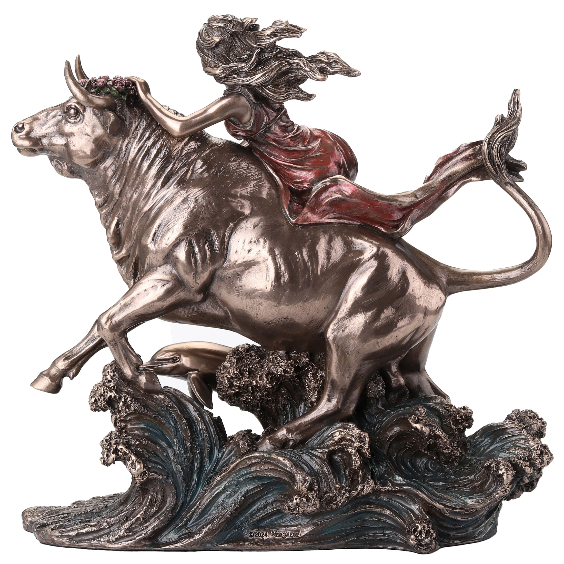 Europa and the Bull Statue – Veronese Bronze, 24×23 cm — additional product image 3 from ArtStatues