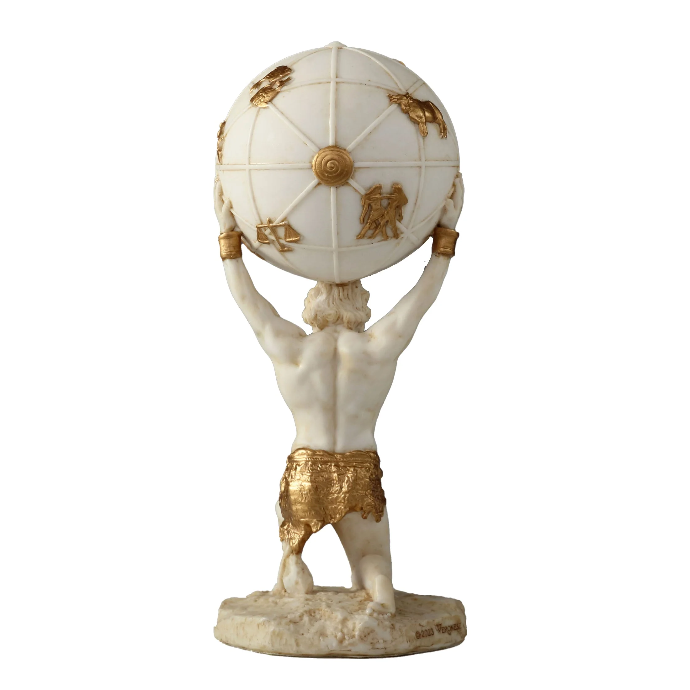 Atlas The Titan Who Holds The Sky 14cm Veronese White Statue — additional product image 4 from ArtStatues