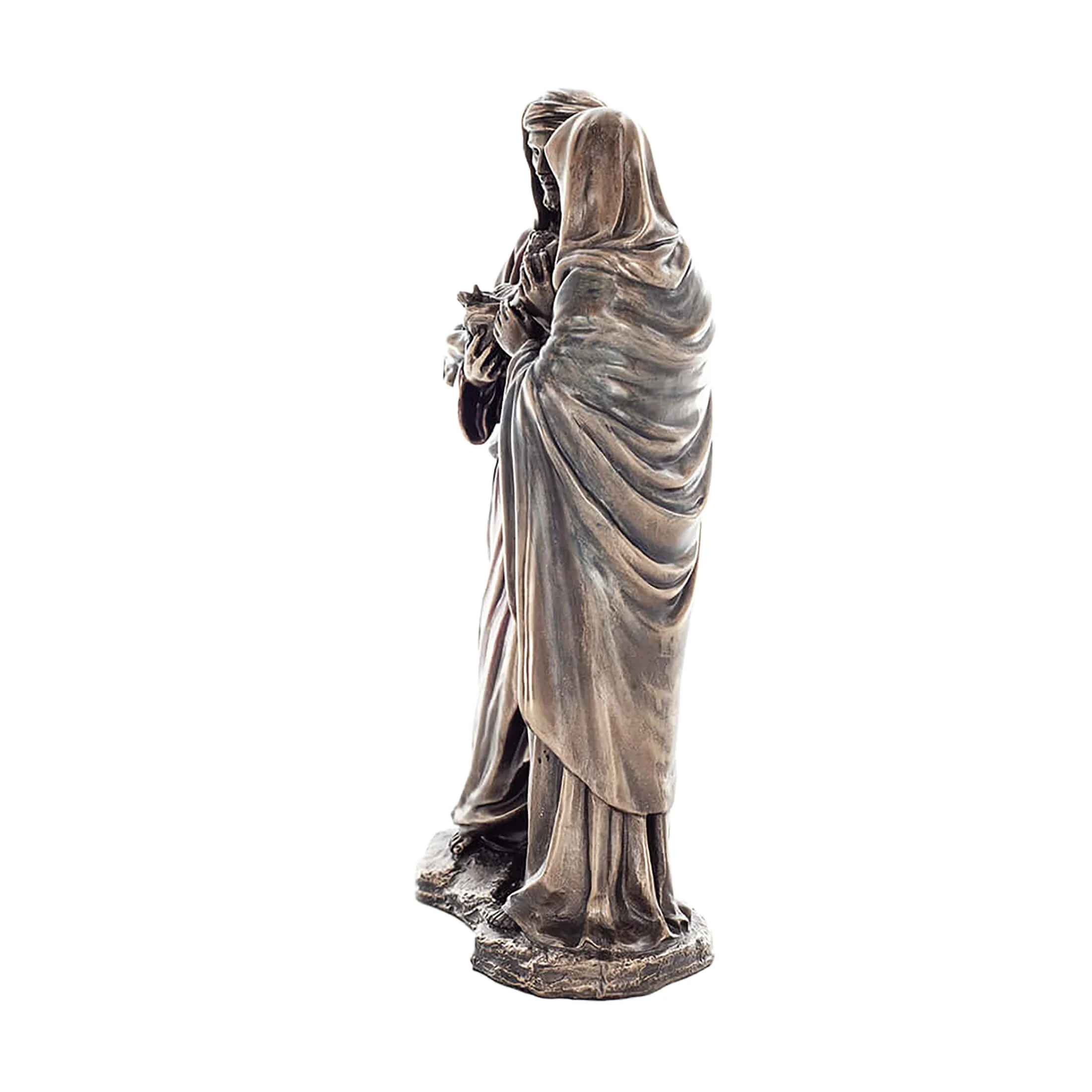 Holy Family Bronze Statue – 22 cm Joseph, Mary & Baby Jesus — additional product image 2 from ArtStatues