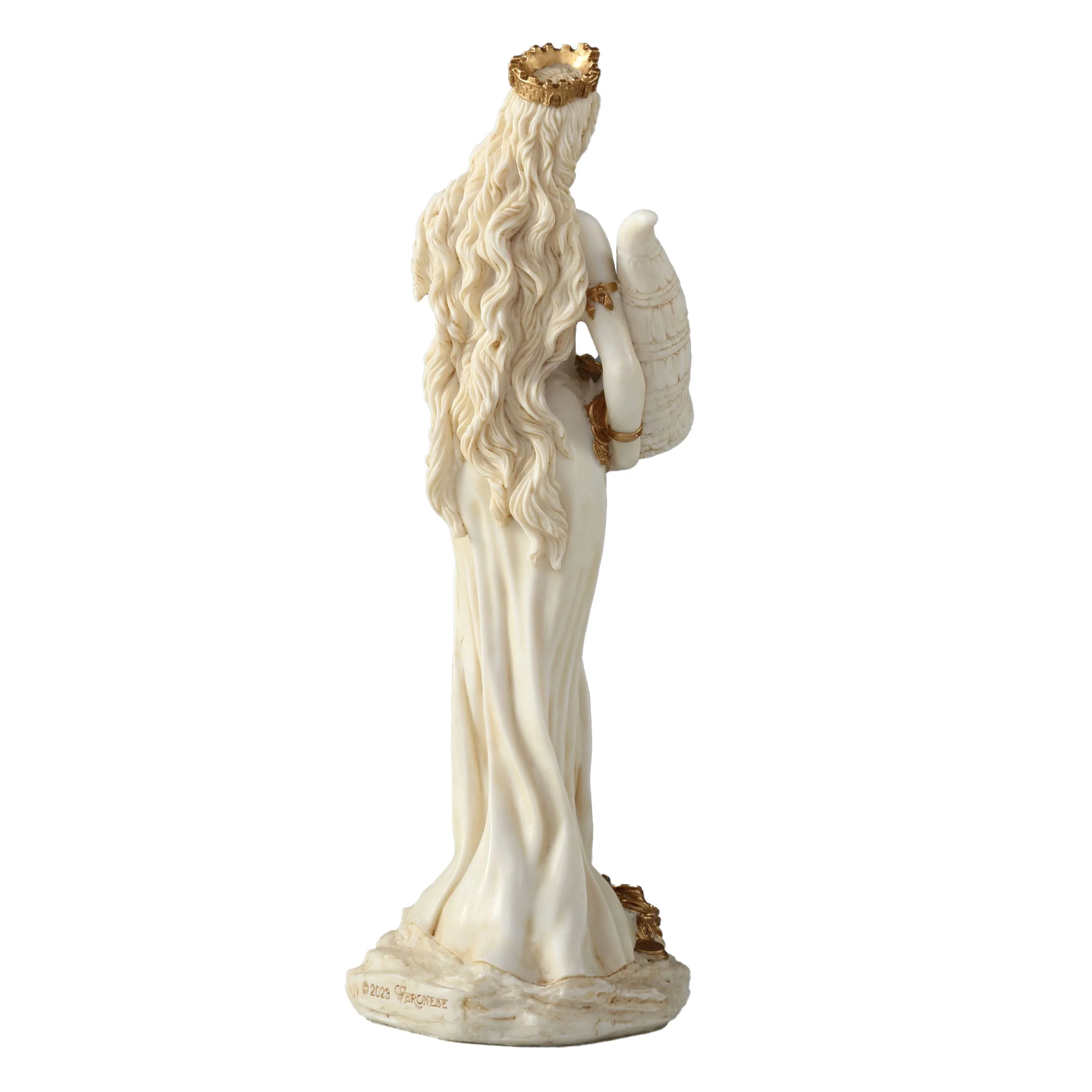 Fortuna - Tyche The Greek Goddess Of Fortune And Luck 15.5cm Veronese White Statue — additional product image 4 from ArtStatues