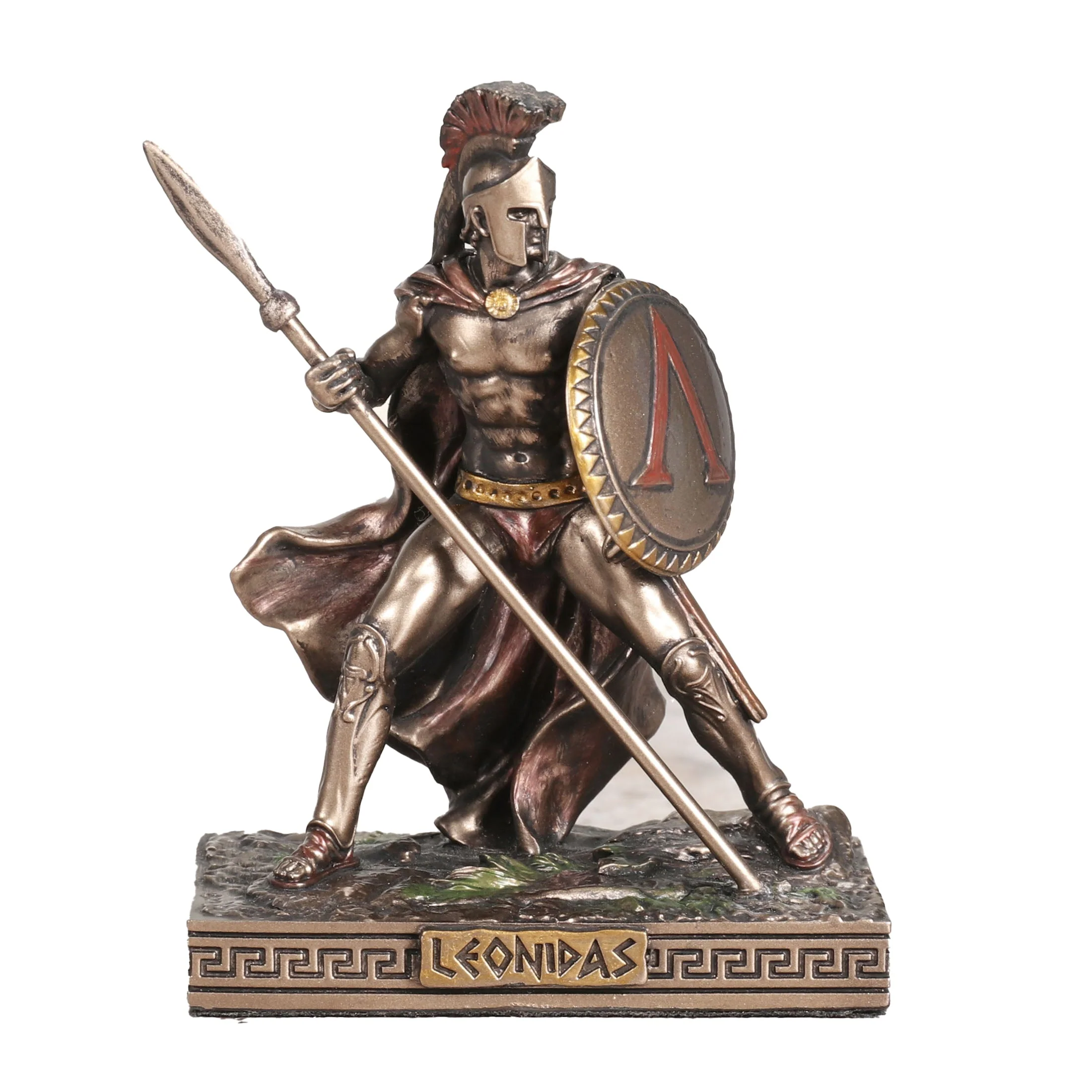 Spartan King Leonidas With Spear And Shield 7.7cm Veronese Statue — additional product image 2 from ArtStatues