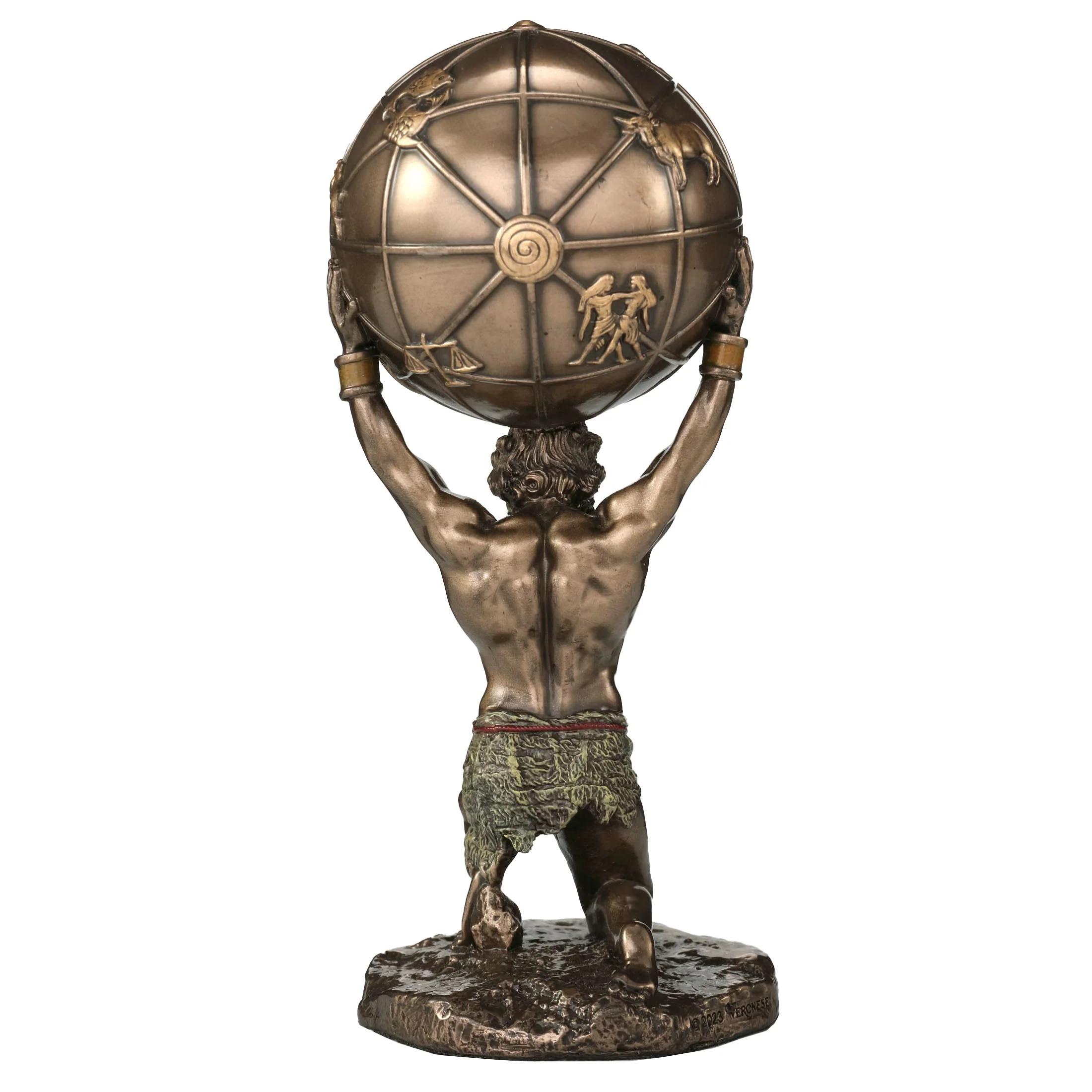 Atlas The Titan Who Holds The Sky 14cm Veronese Statue — additional product image 4 from ArtStatues