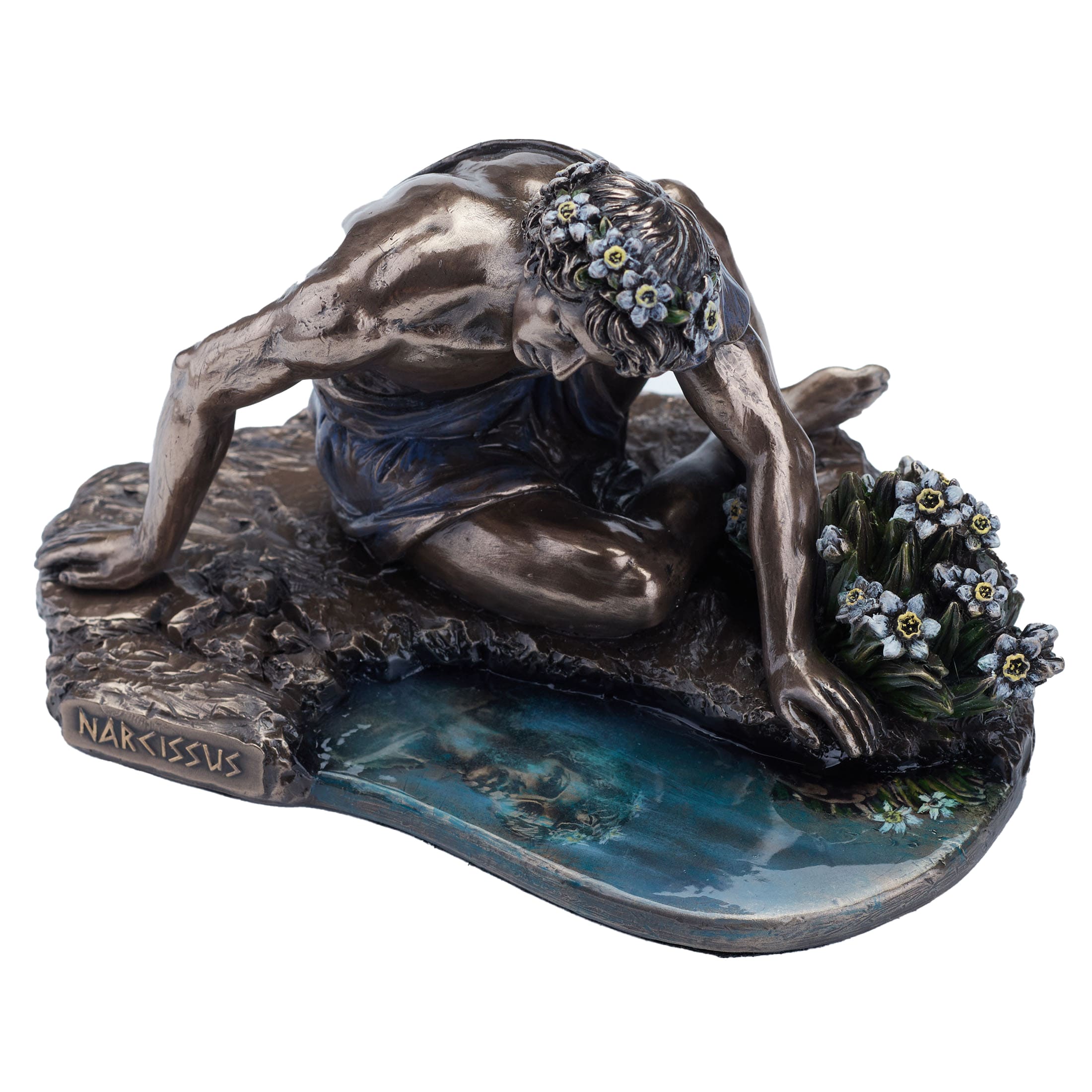 Narcissus Greek Mythology Statue – 17×12.5 cm — additional product image 3 from ArtStatues