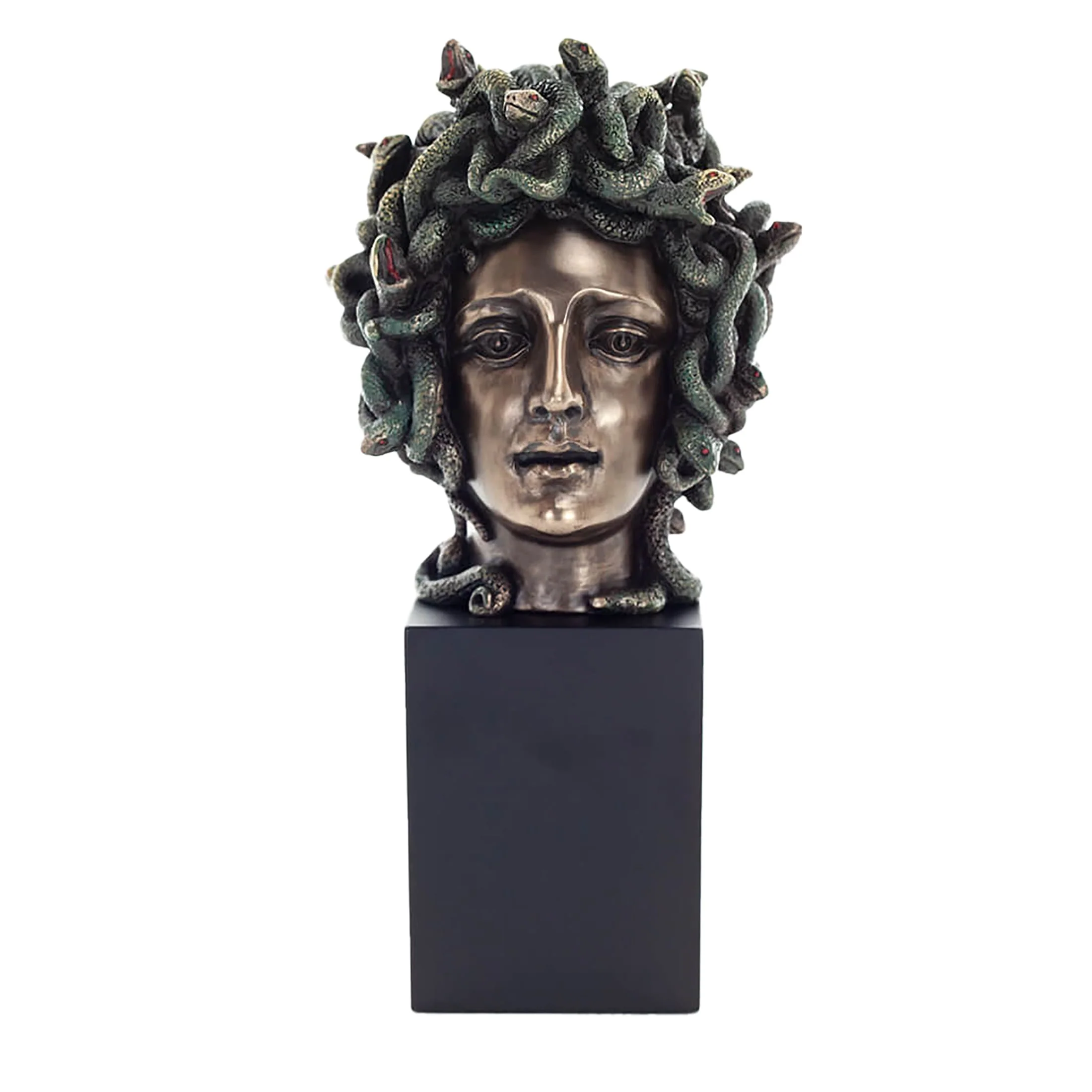Medusa Bust Statue – Cold-Cast Bronze, 21 cm Greek Mythology Figurine