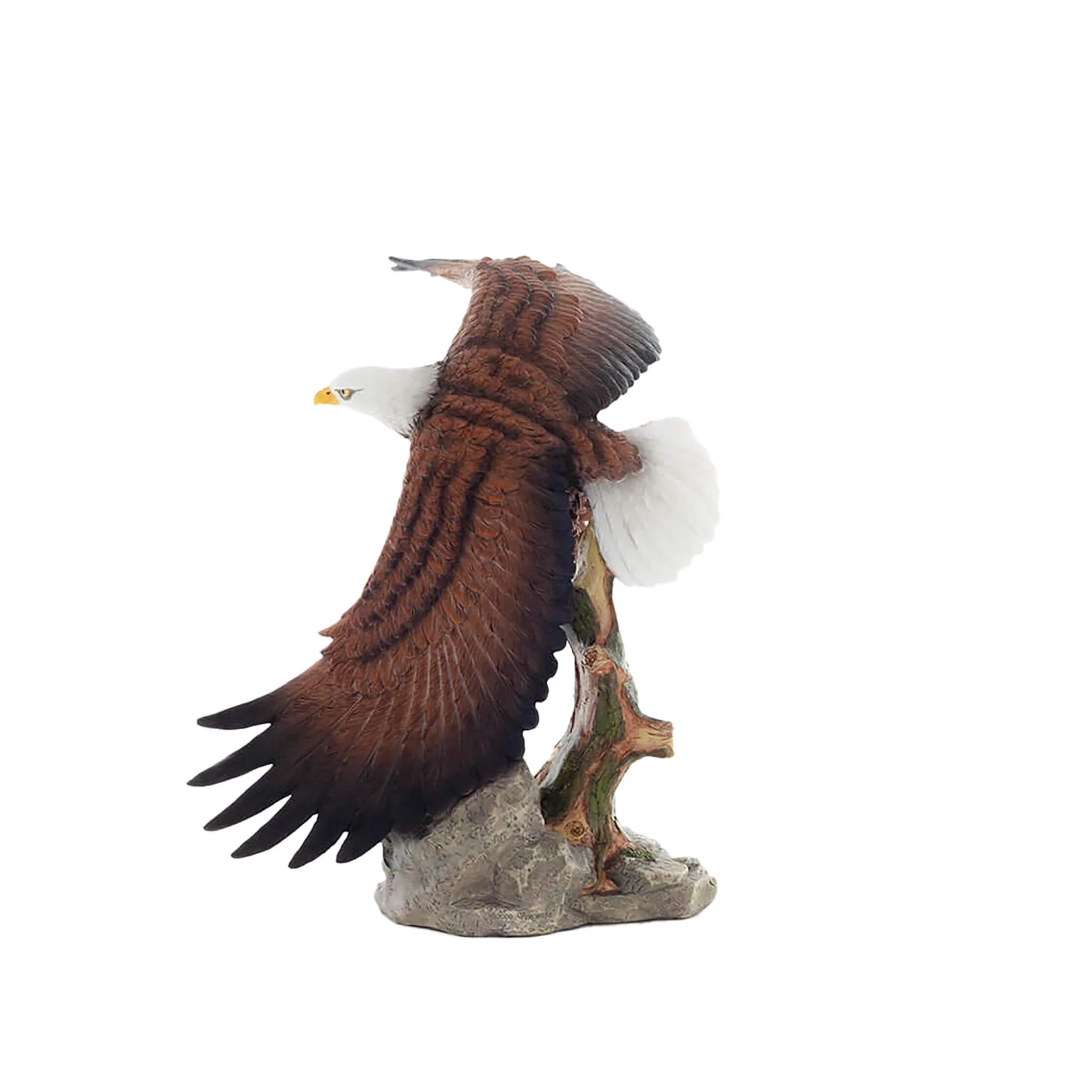 Bald Eagle Statue – 40x29cm Veronese Cold-Cast Bronze Majestic American Symbol Figurine — additional product image 3 from ArtStatues