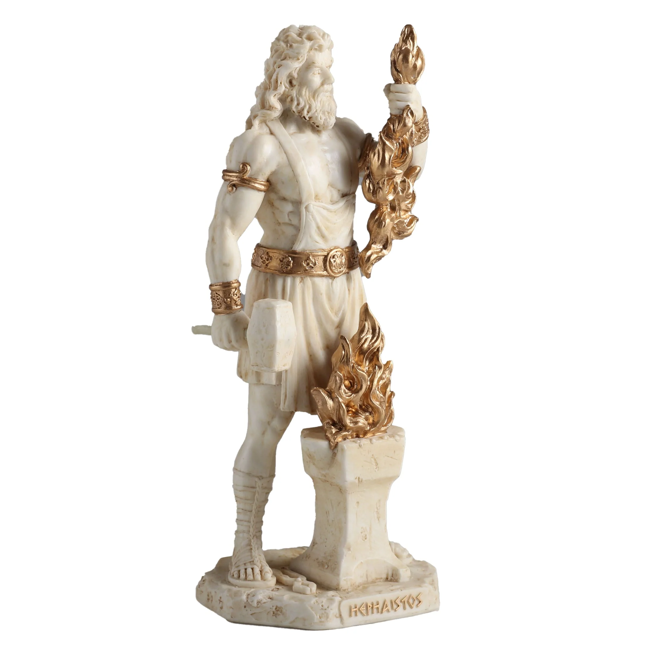 Hephaestus Greek God Of Smithing 16cm Veronese White Statue — additional product image 4 from ArtStatues