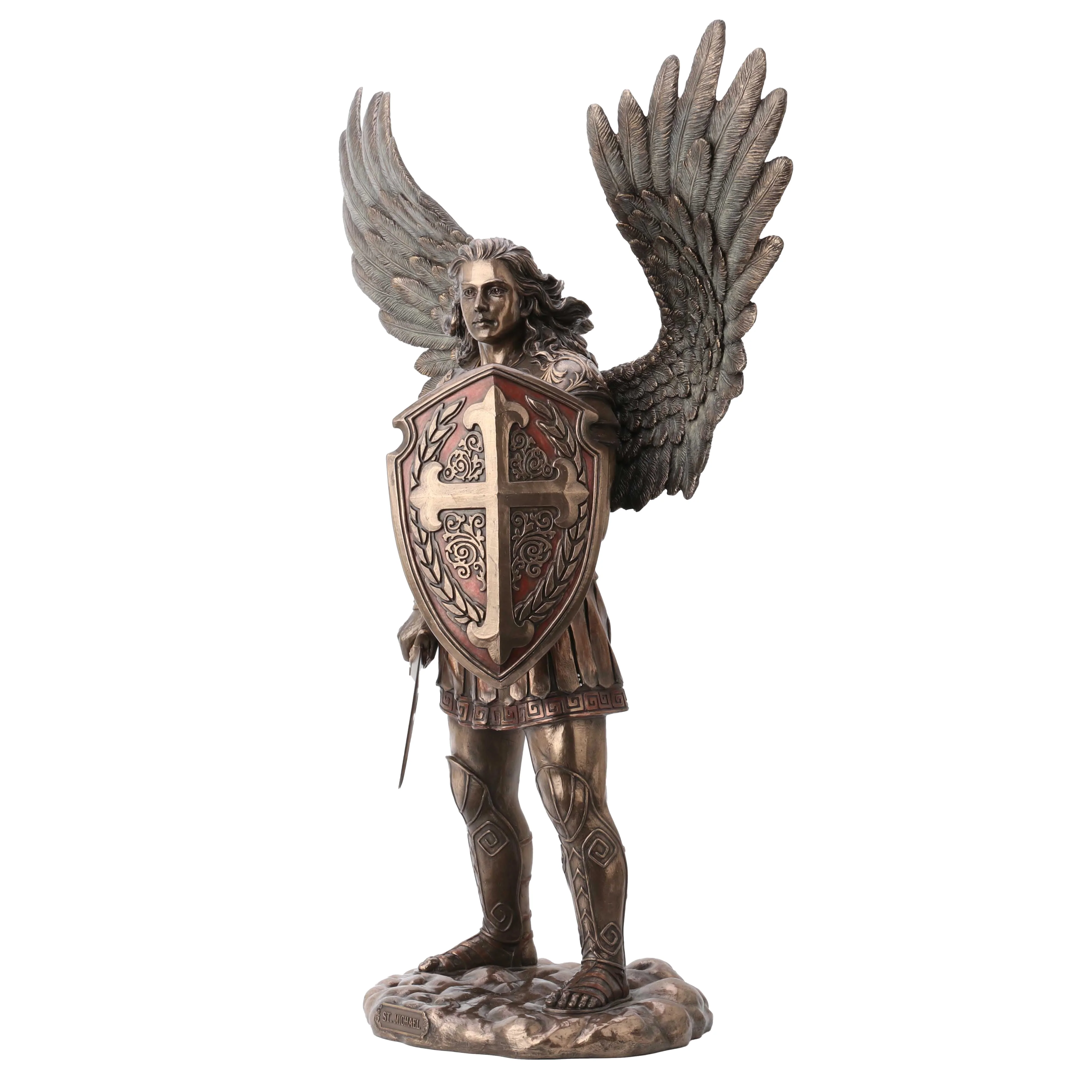 Saint Michael With Sword And Shield 73cm Veronese Statue — additional product image 3 from ArtStatues