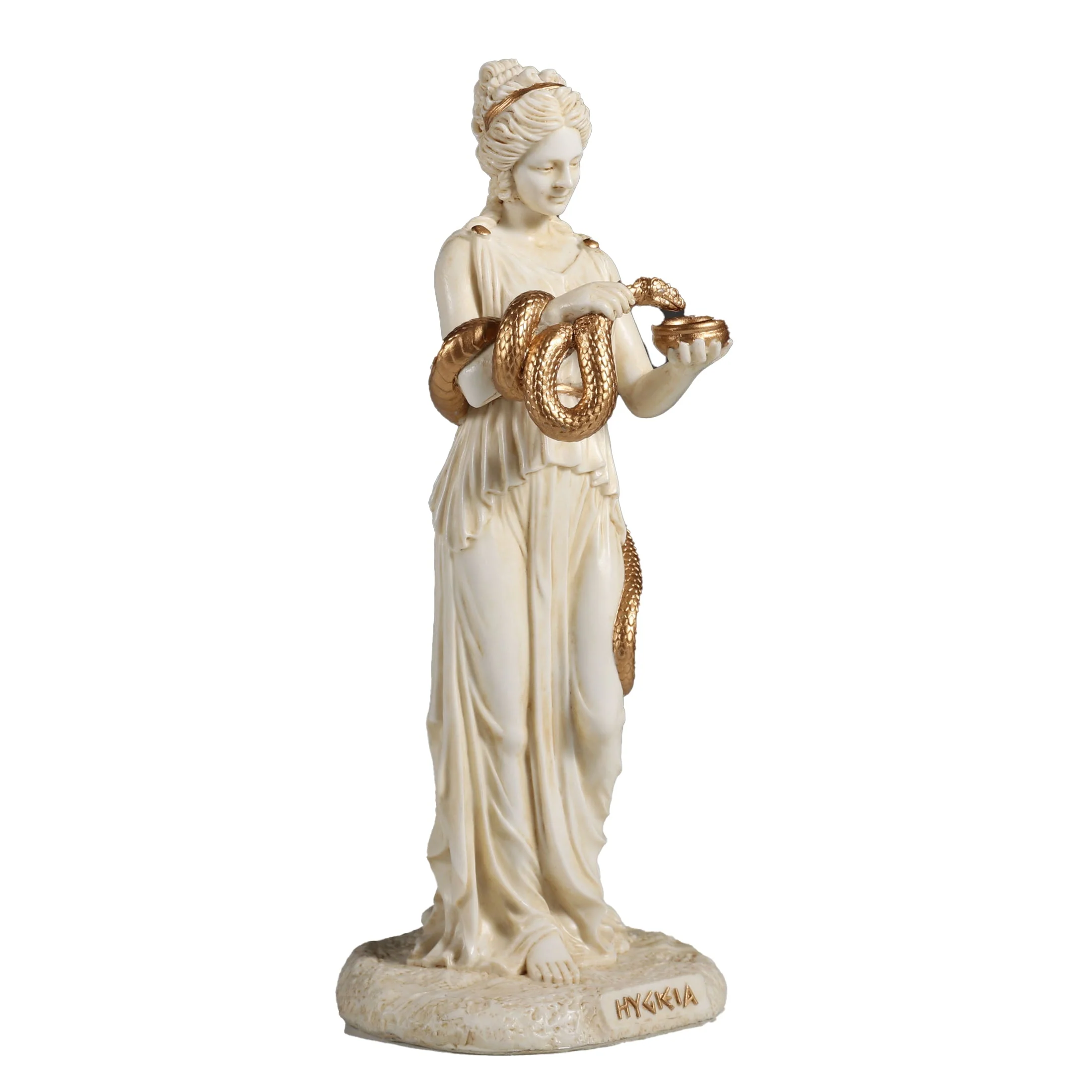 Hygieia Greek Goddess Of Hygiene 15.5cm Veronese White Statue — additional product image 2 from ArtStatues