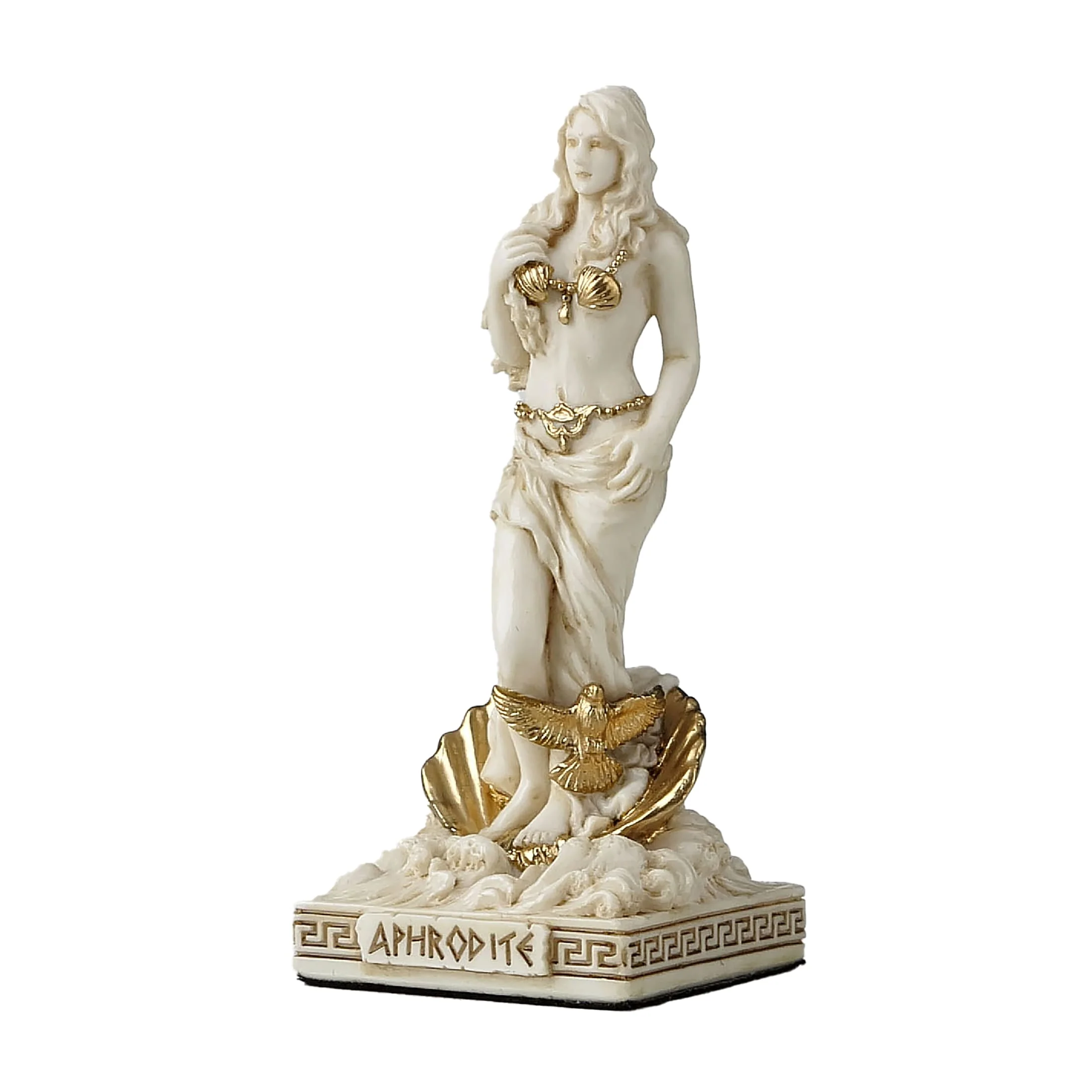 Aphrodite Resin Statue – 8.7 cm with Gold Accents — additional product image 2 from ArtStatues