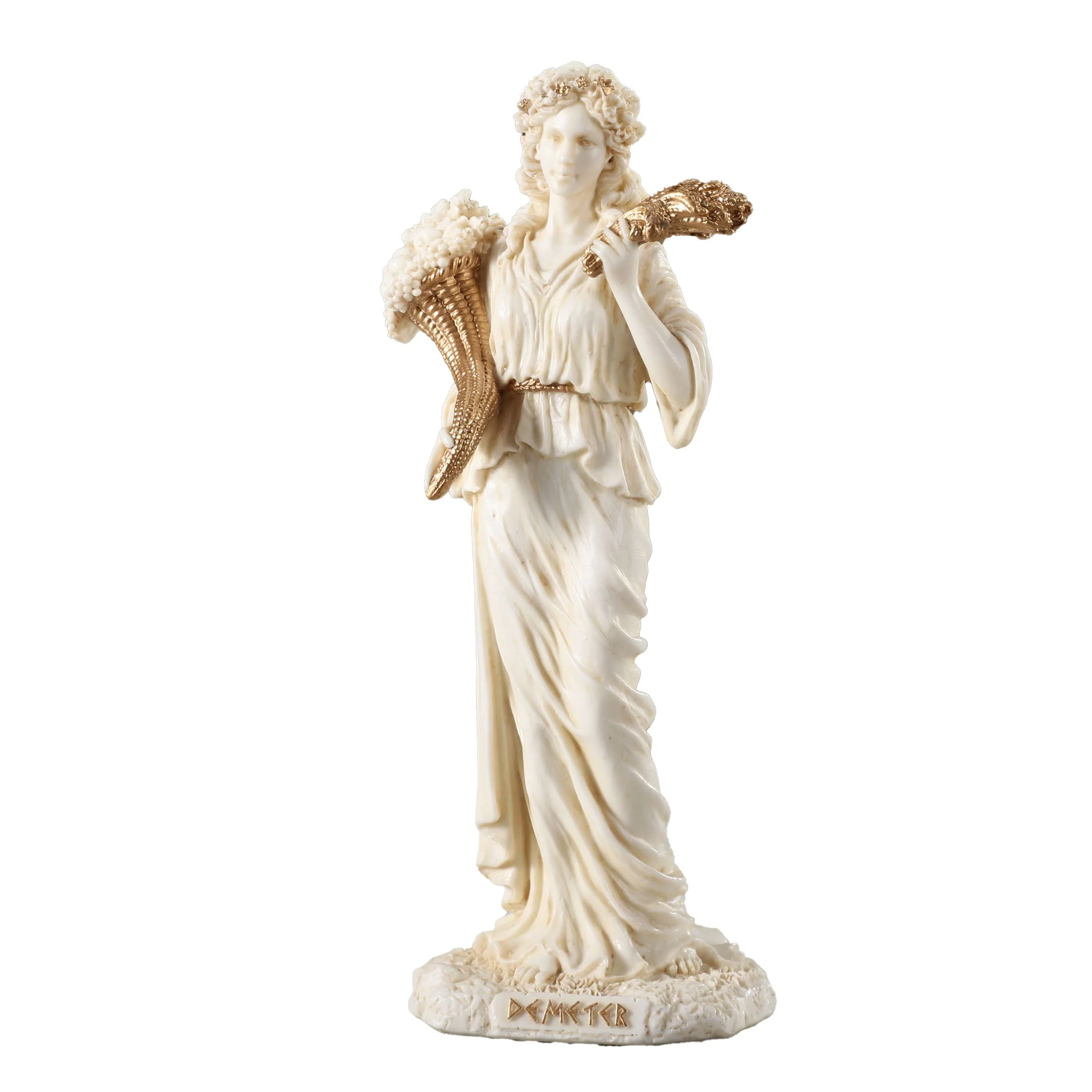 Demeter Greek Goddess Of The Harvest 15cm Veronese White Statue — additional product image 4 from ArtStatues