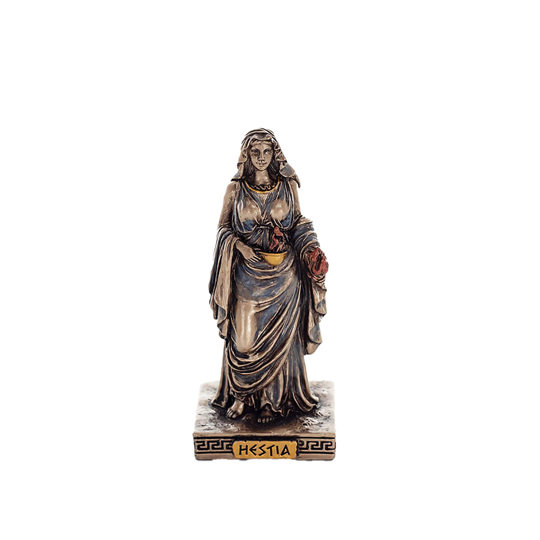 Hestia Miniature Statue – Cold-Cast Bronze, 8.5 cm