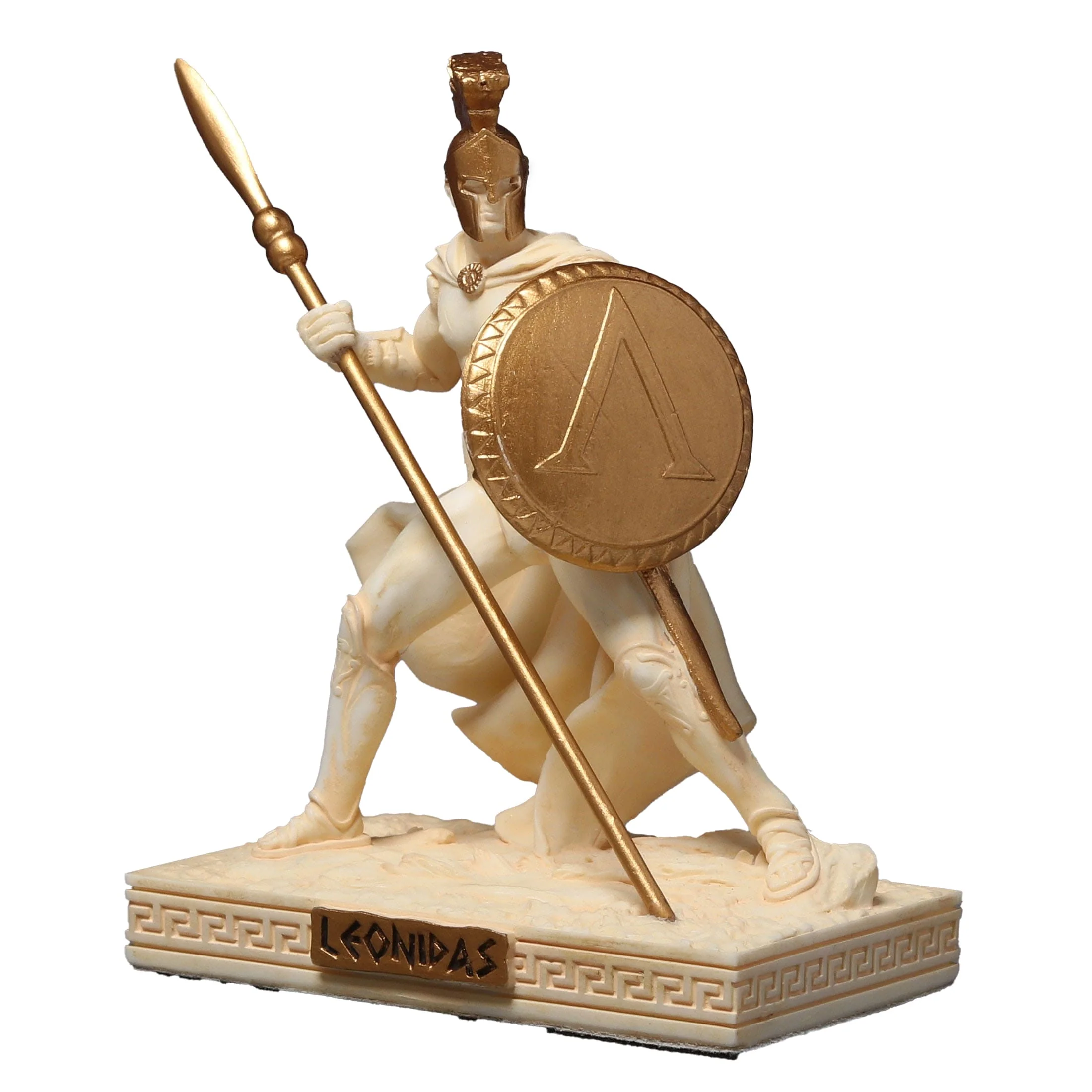 Leonidas Spartan King Statue – White & Gold, 7.2 cm — additional product image 2 from ArtStatues