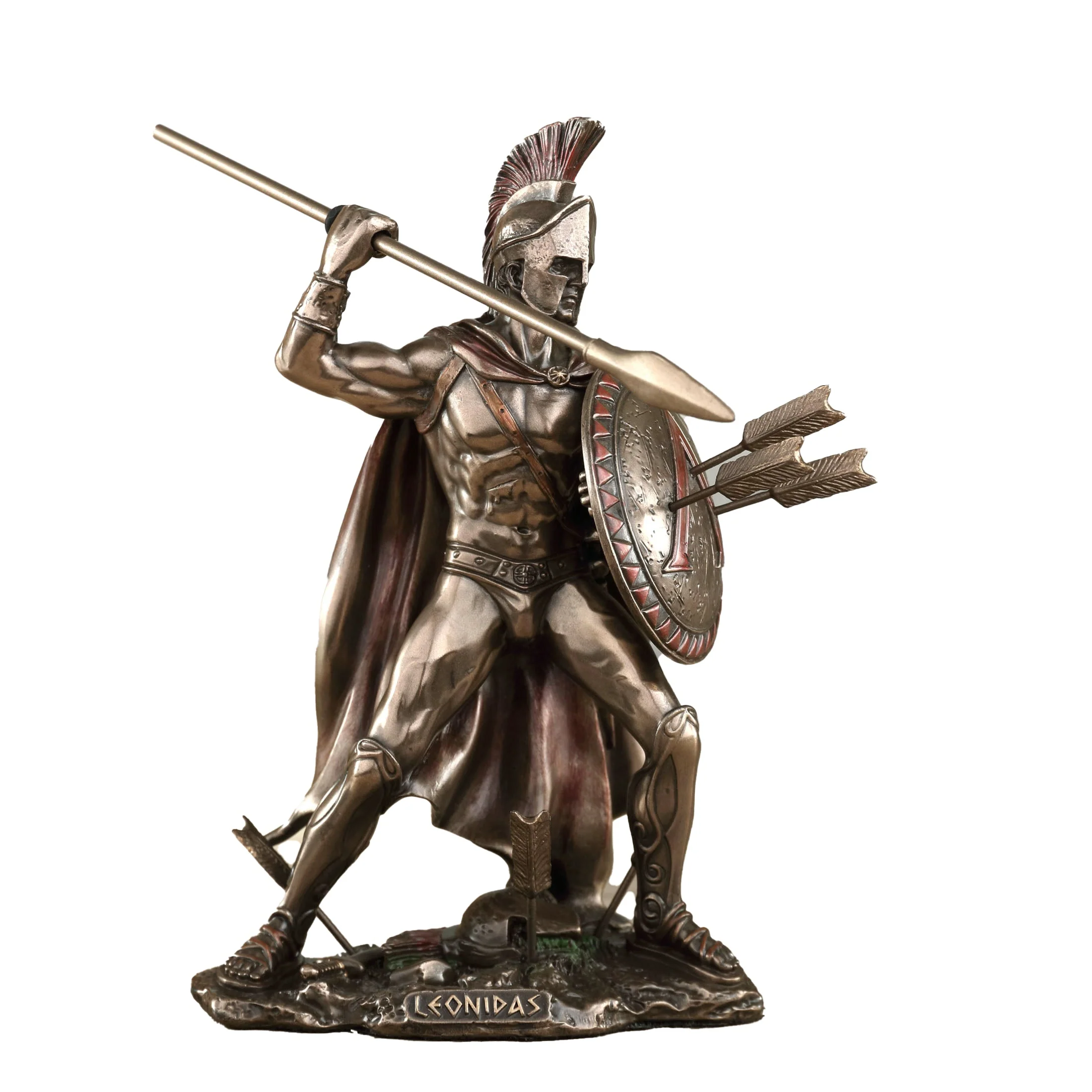 Spartan King Leonidas With Spear And Shield 15.5cm Veronese Statue — additional product image 2 from ArtStatues