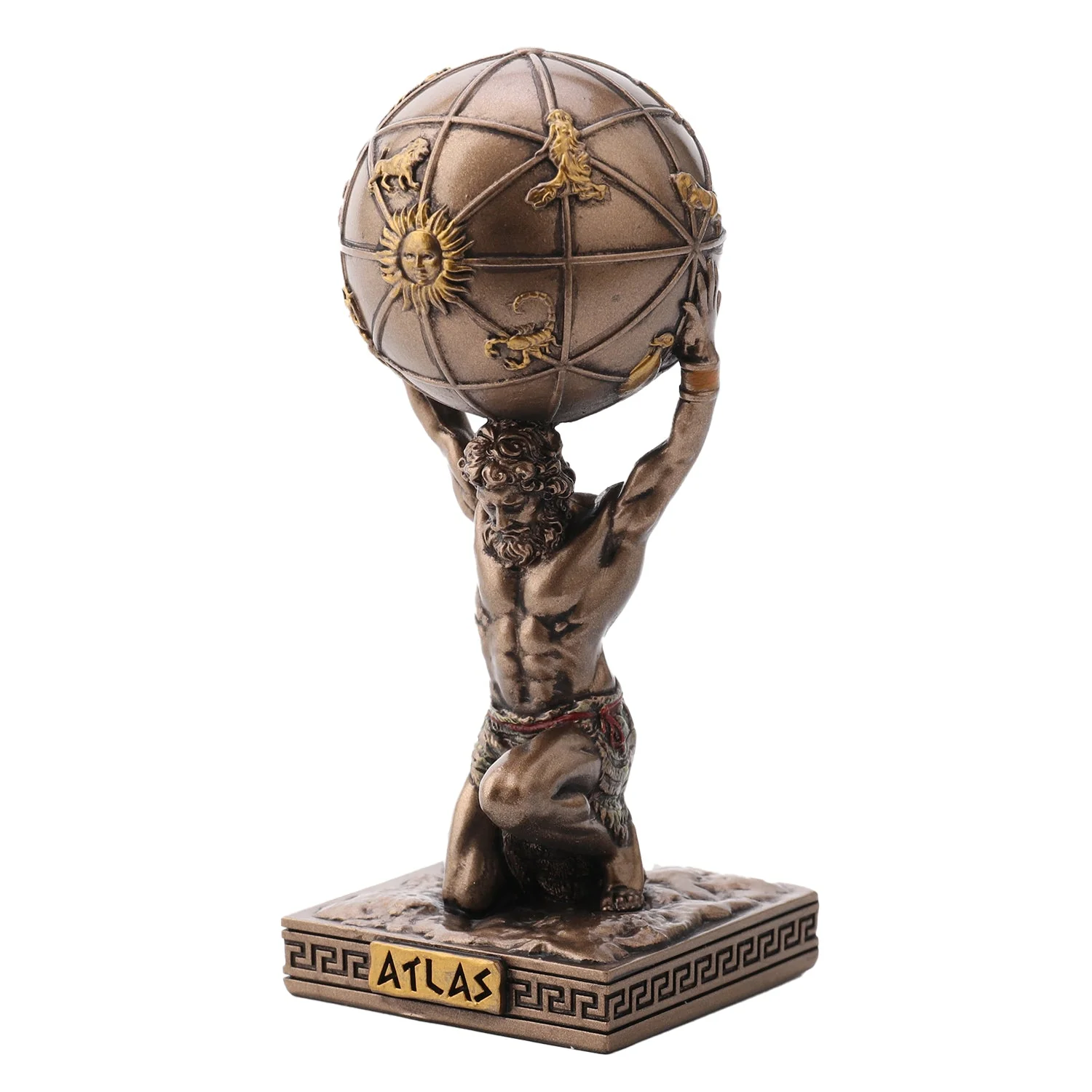 Atlas Greek Titan Bearer Of The Sky 9.5cm Veronese Statue — additional product image 2 from ArtStatues