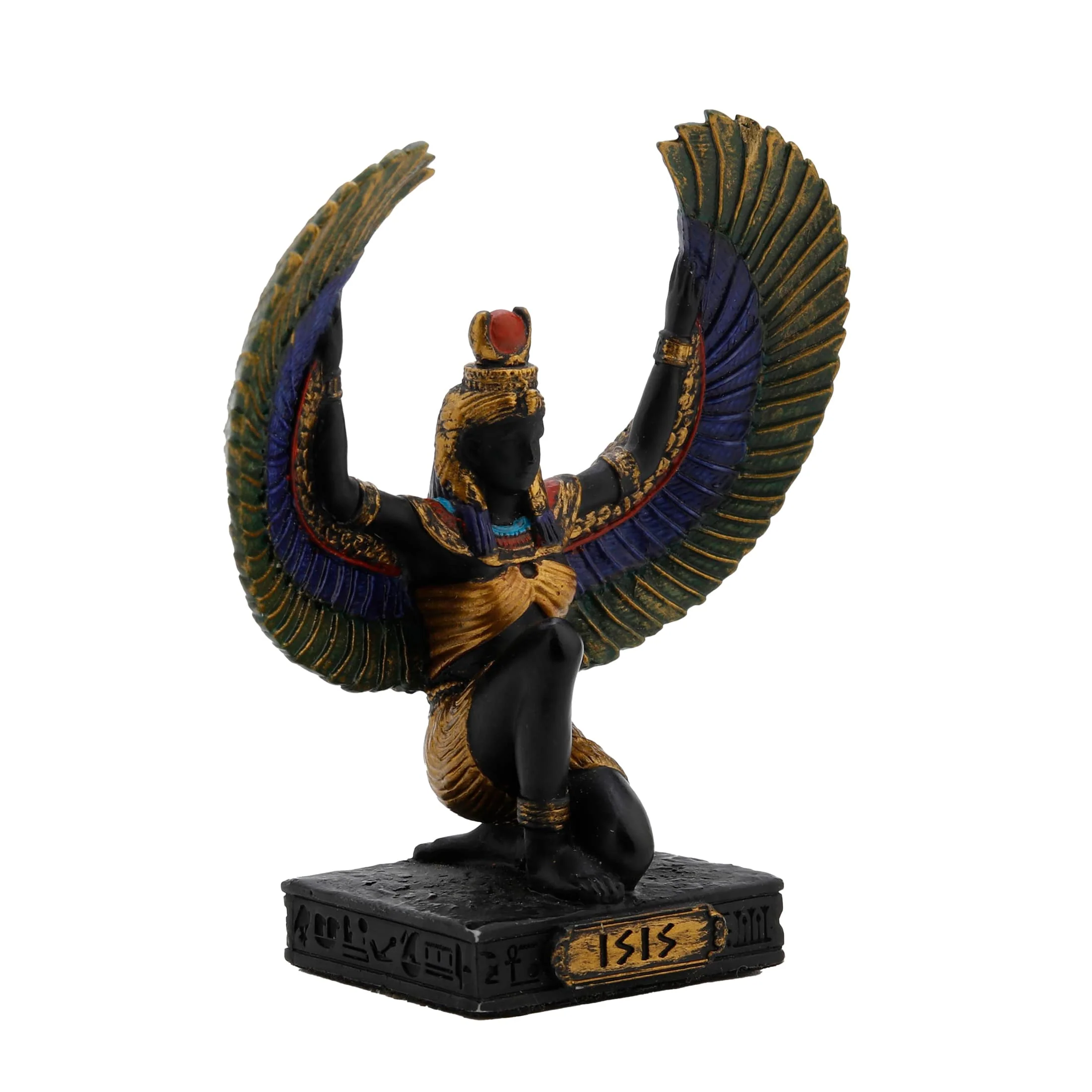 Isis Egyptian Goddess Resin Statue with Gold Accents – 8.5 cm — additional product image 2 from ArtStatues