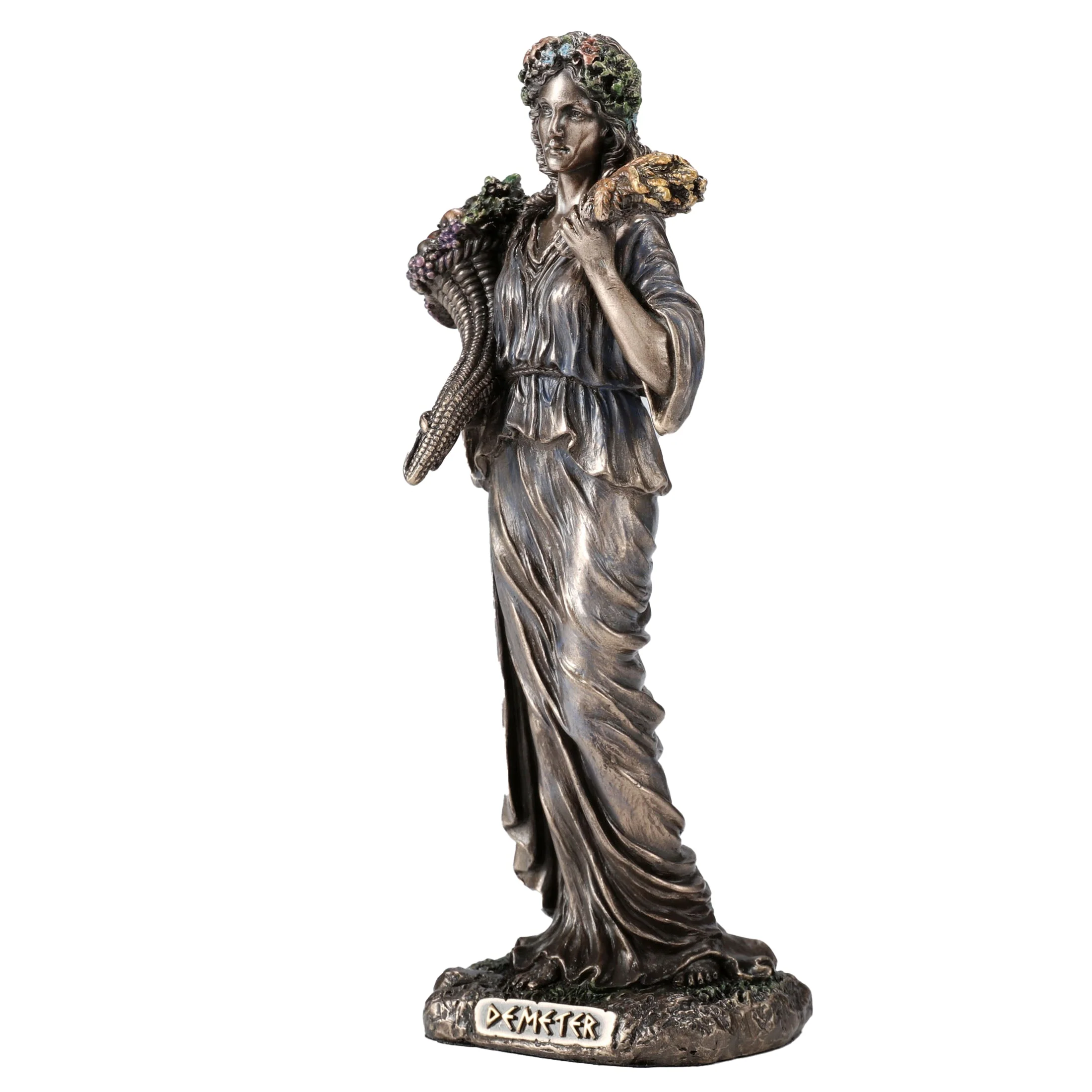 Demeter Greek Goddess Of The Harvest 15cm Veronese Statue — additional product image 2 from ArtStatues