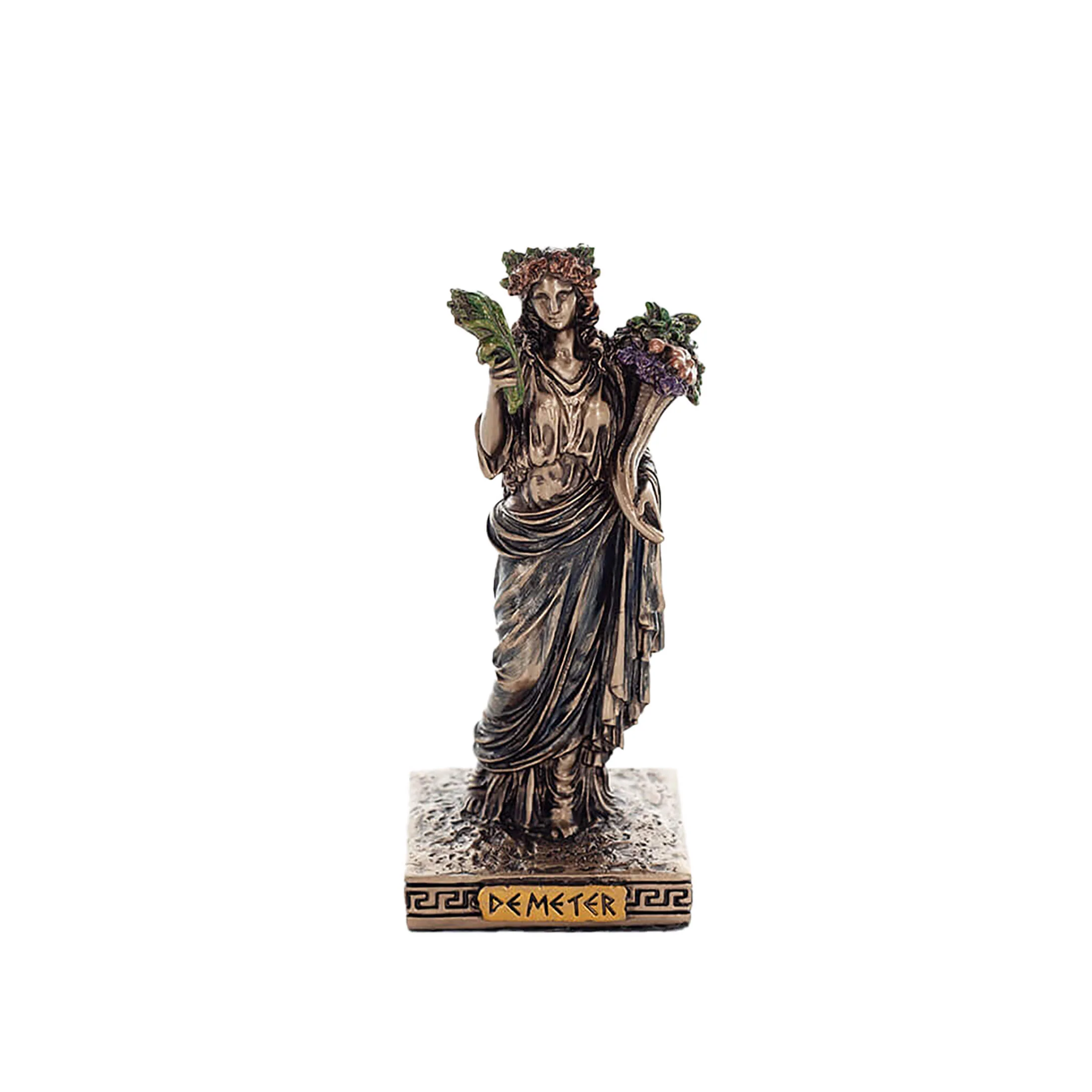 Demeter Miniature Statue – Cold-Cast Bronze, 9 cm