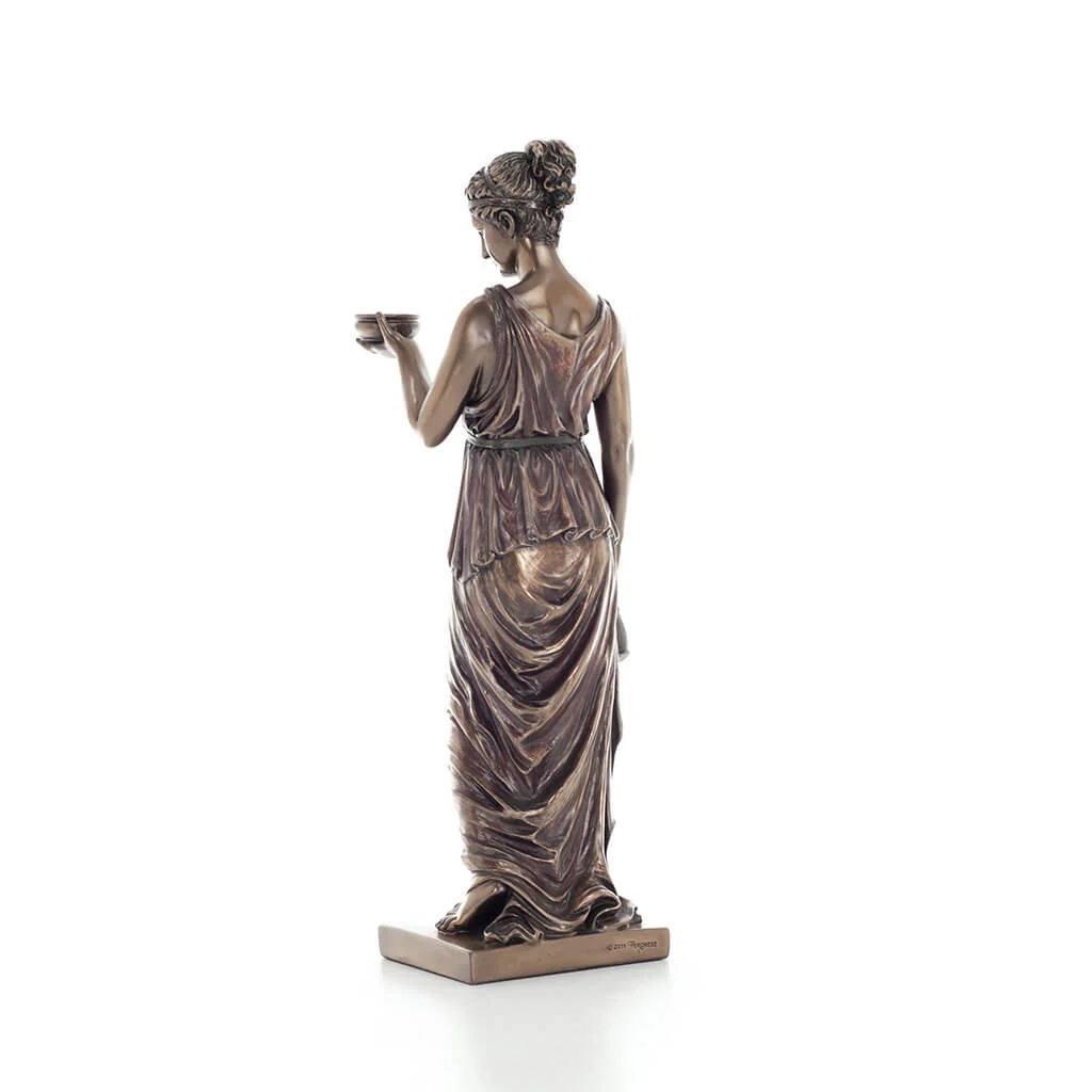 Hebe 31cm Goddess of Youth Veronese Cold-Cast Bronze Statue — additional product image 2 from ArtStatues
