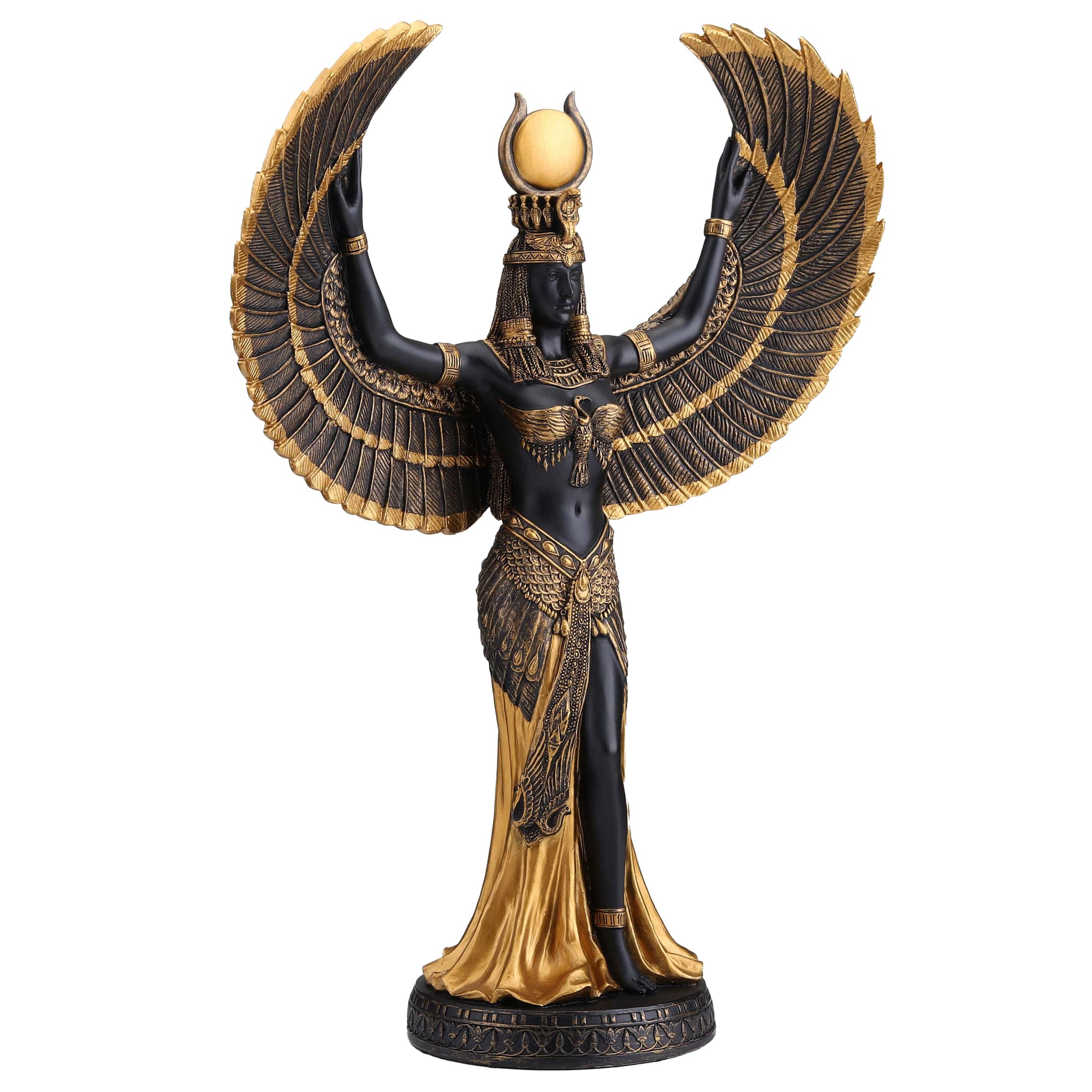 Isis Egyptian God 34cm Black and Gold Veronese Statue — additional product image 4 from ArtStatues