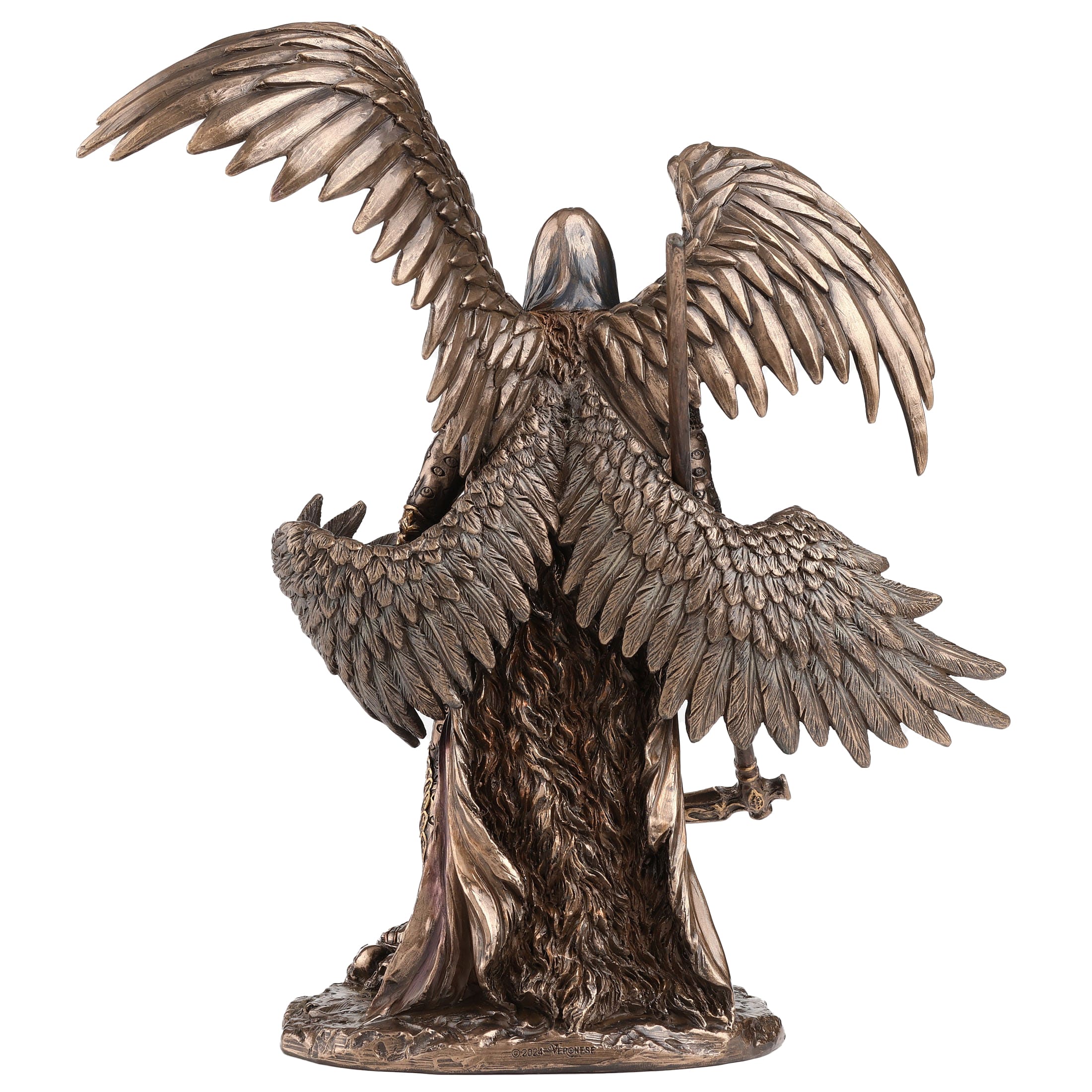 Archangel Azrael Statue - 27 x 24 cm Cold-Cast Bronze by Veronese — additional product image 4 from ArtStatues