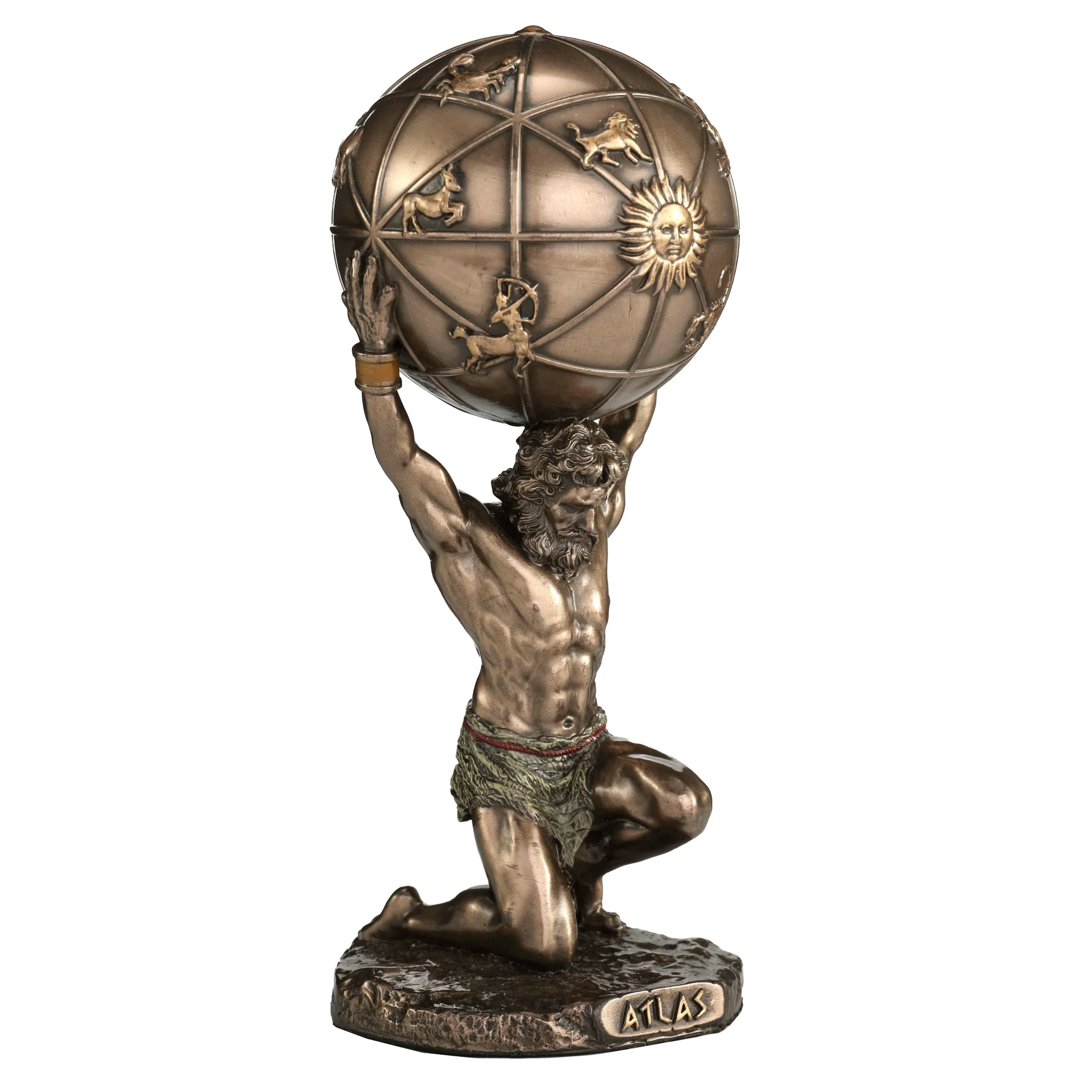 Atlas The Titan Who Holds The Sky 14cm Veronese Statue — additional product image 2 from ArtStatues