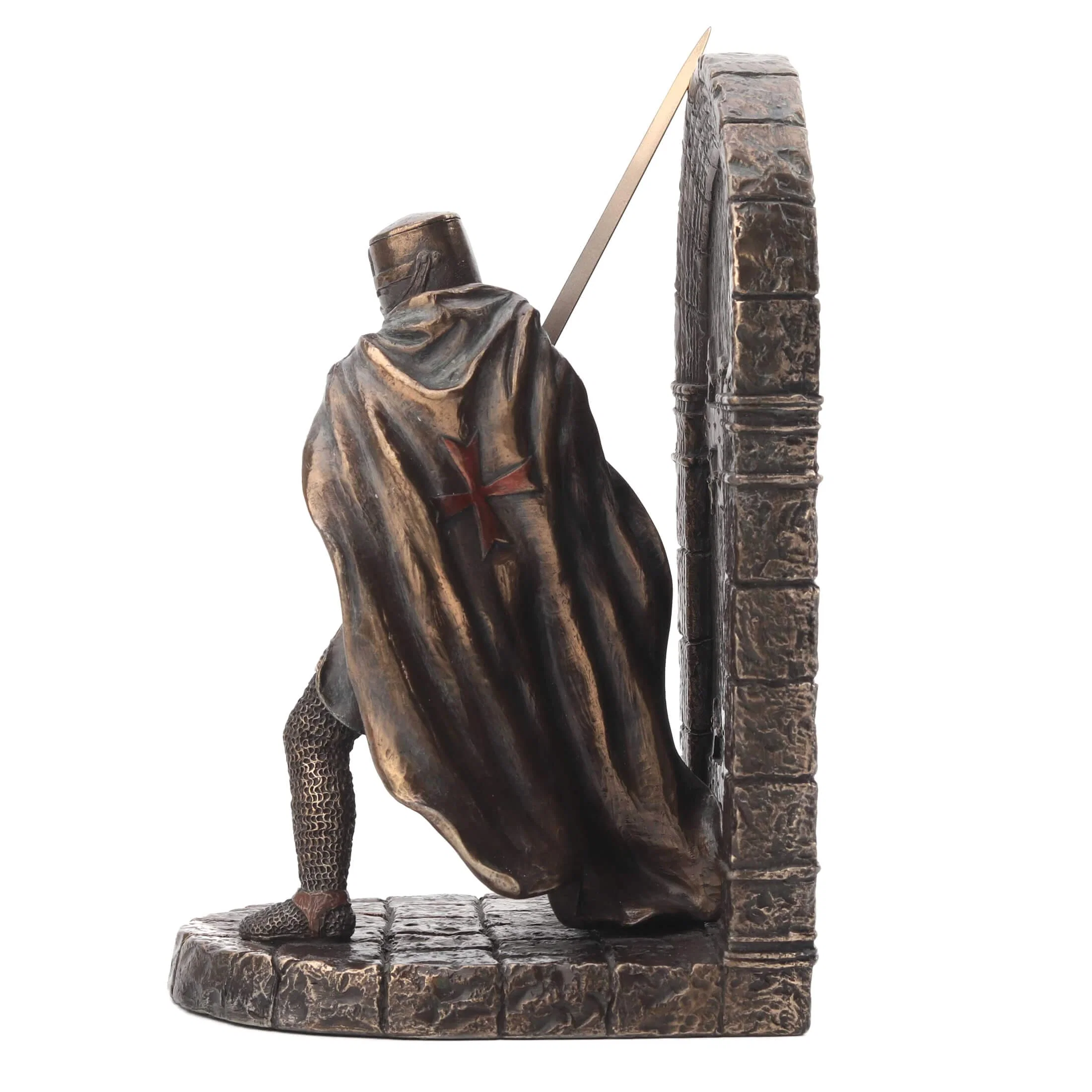 Templar Knight Bronze Statue – 19 cm Medieval Warrior — additional product image 3 from ArtStatues