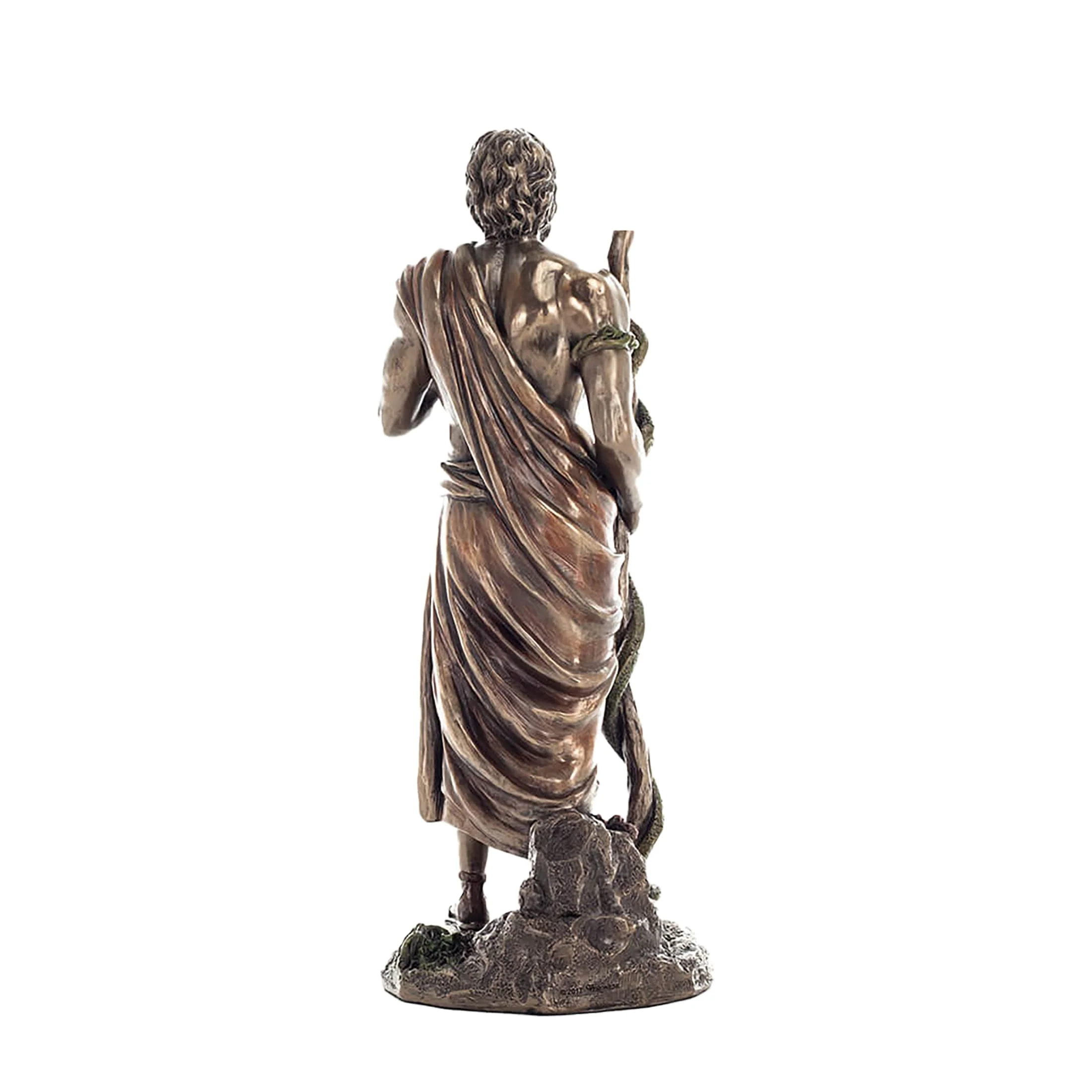Asclepius Bronze Statue – 26 cm Greek God of Medicine — additional product image 3 from ArtStatues