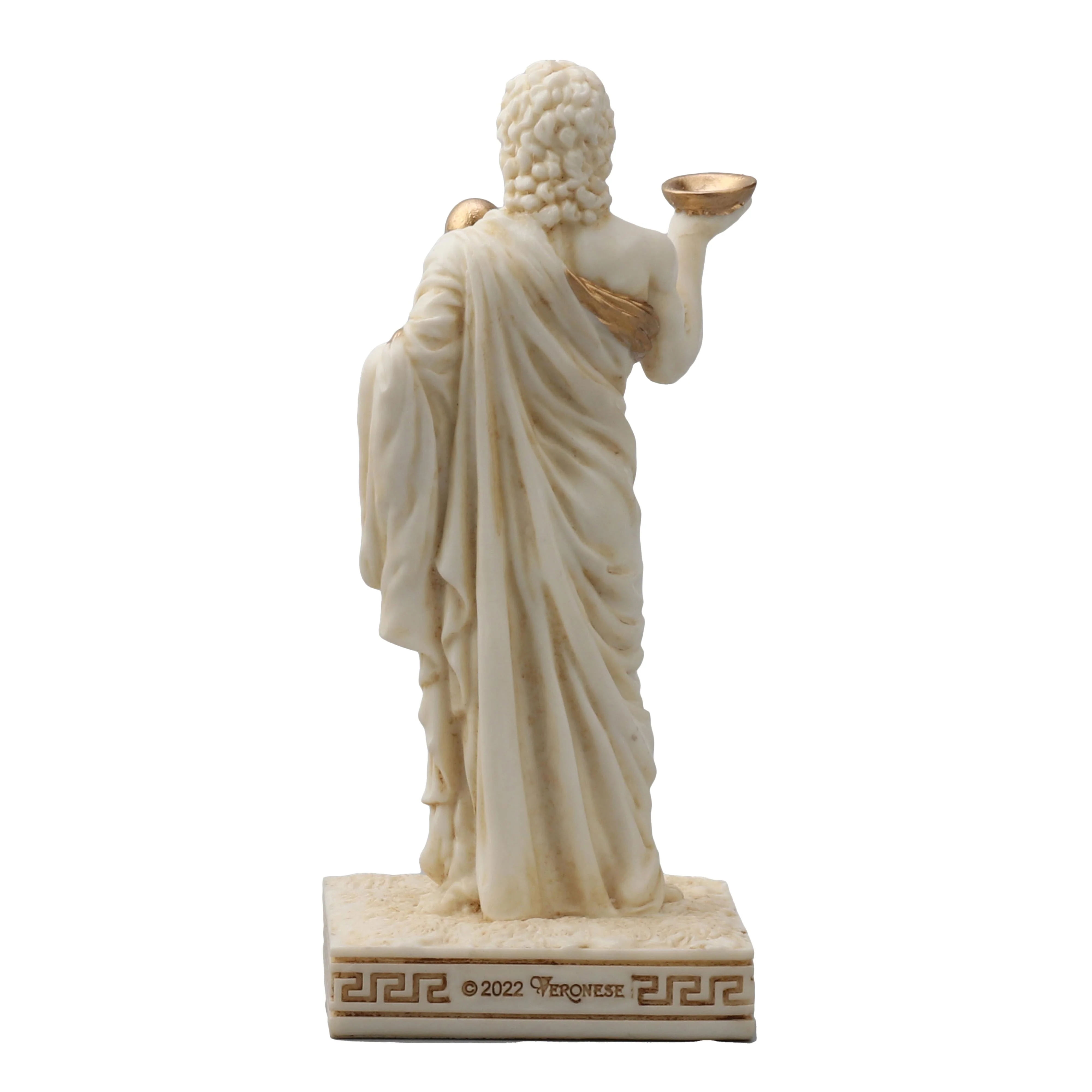 Asclepius Greek God Of Medicine 9cm Veronese White Statue — additional product image 4 from ArtStatues