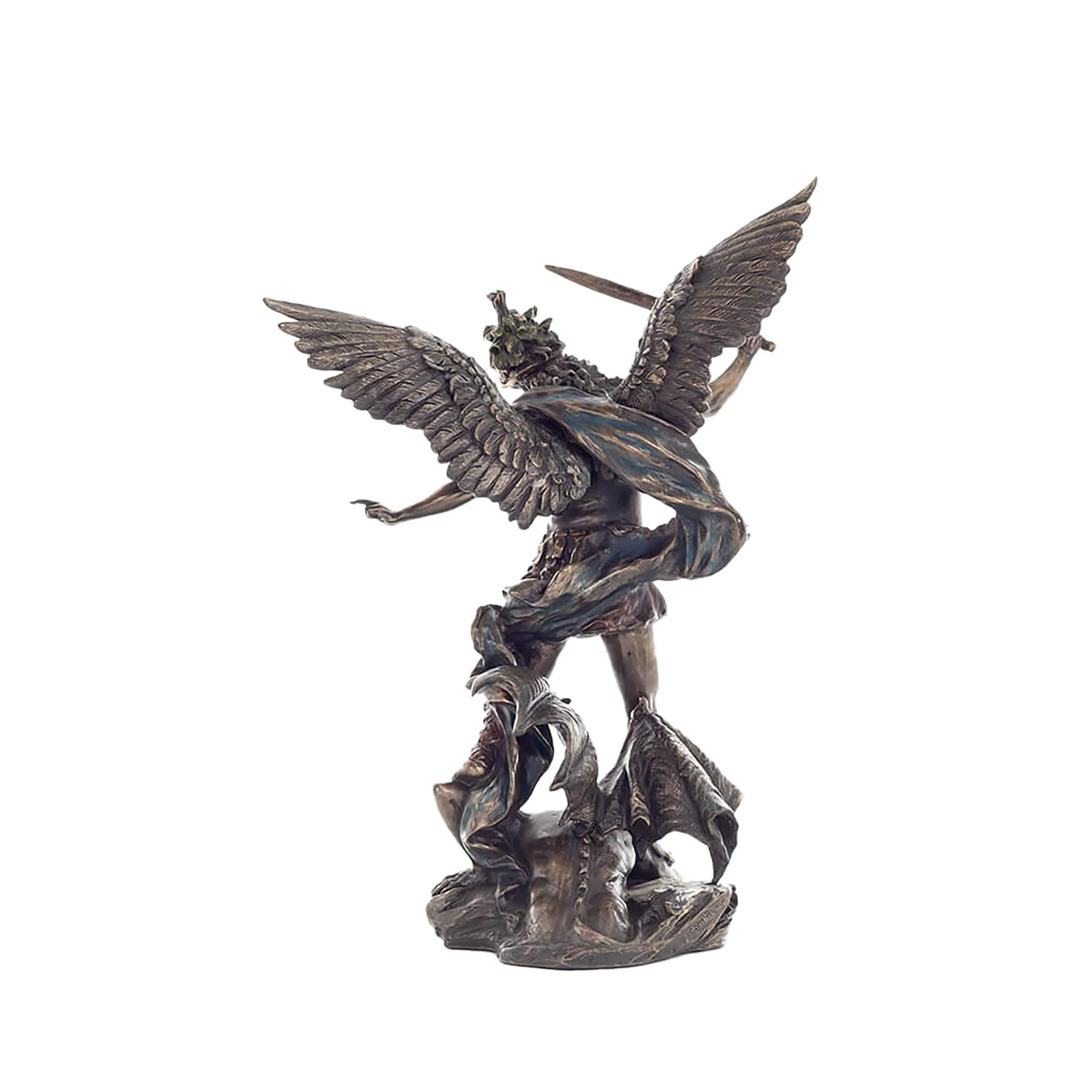 Archangel Saint Michael 28cm Veronese Cold-Cast Bronze Statue – Defender of Faith Figurine — additional product image 3 from ArtStatues