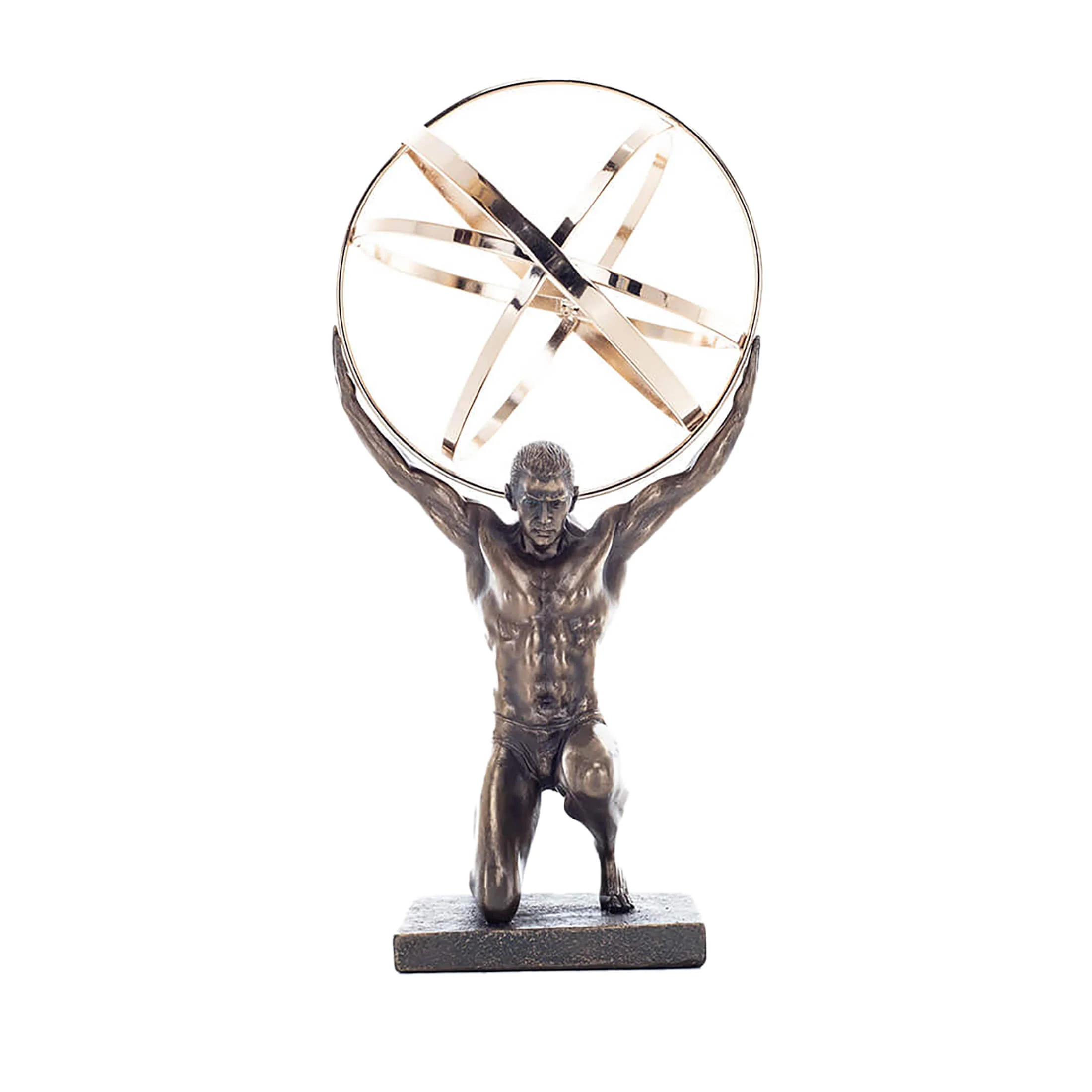 Atlas Titan Statue – Cold-Cast Bronze, 20.5 cm Mythology Figurine