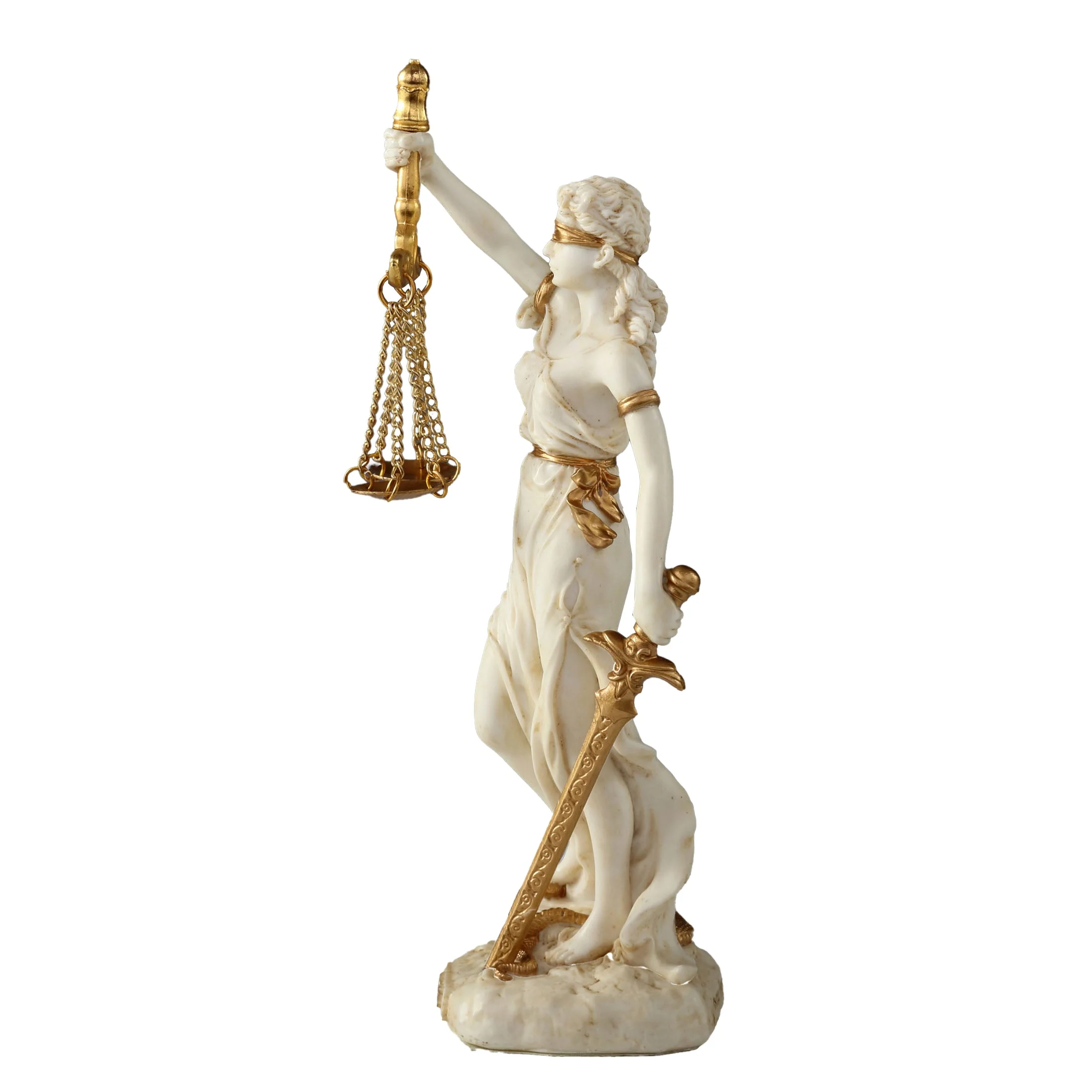Themis Greek Goddess Of Justice 16.5cm Veronese White Statue — additional product image 3 from ArtStatues