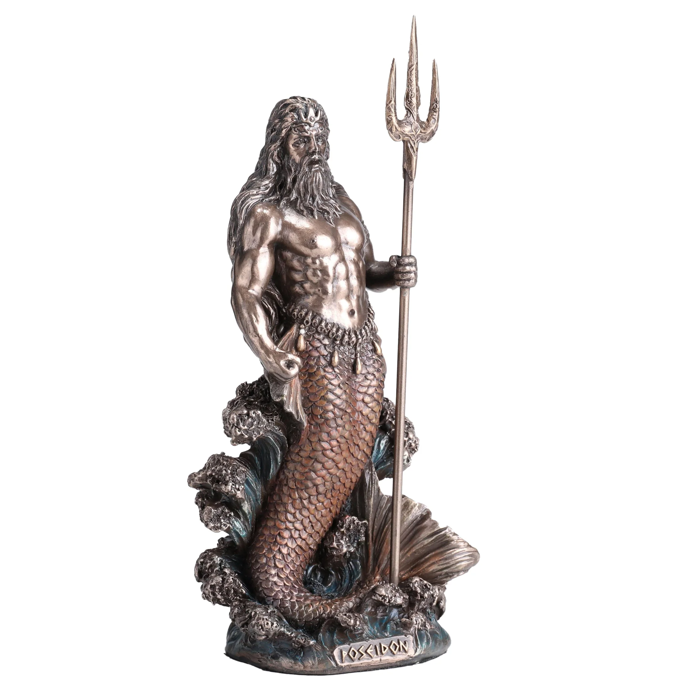 Poseidon Greek God Of The Sea 18cm Veronese Statue — additional product image 2 from ArtStatues