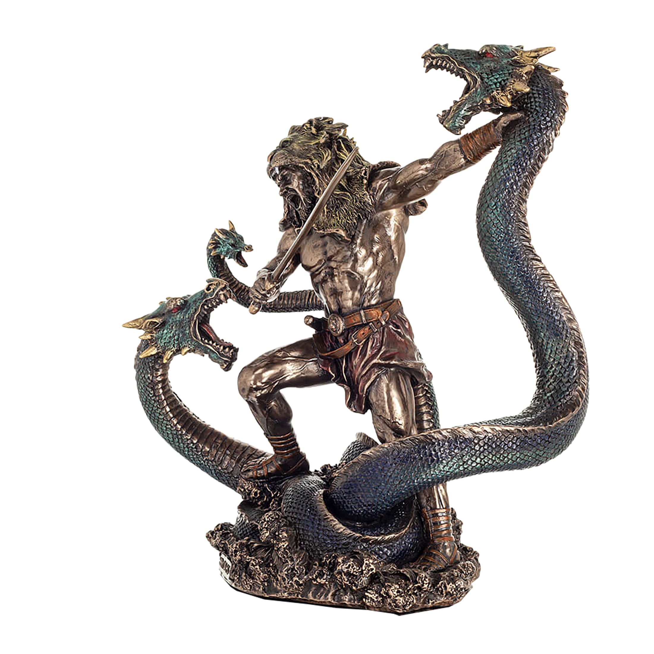 Hercules vs Hydra Statue – 31.5cm Bronze by Veronese — additional product image 2 from ArtStatues