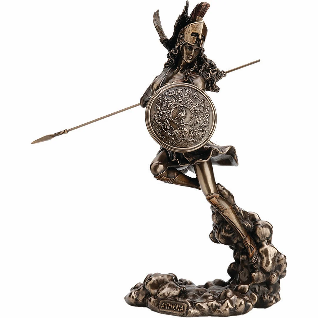 Athena Goddess of Wisdom and War 23cm Veronese Statue — additional product image 2 from ArtStatues