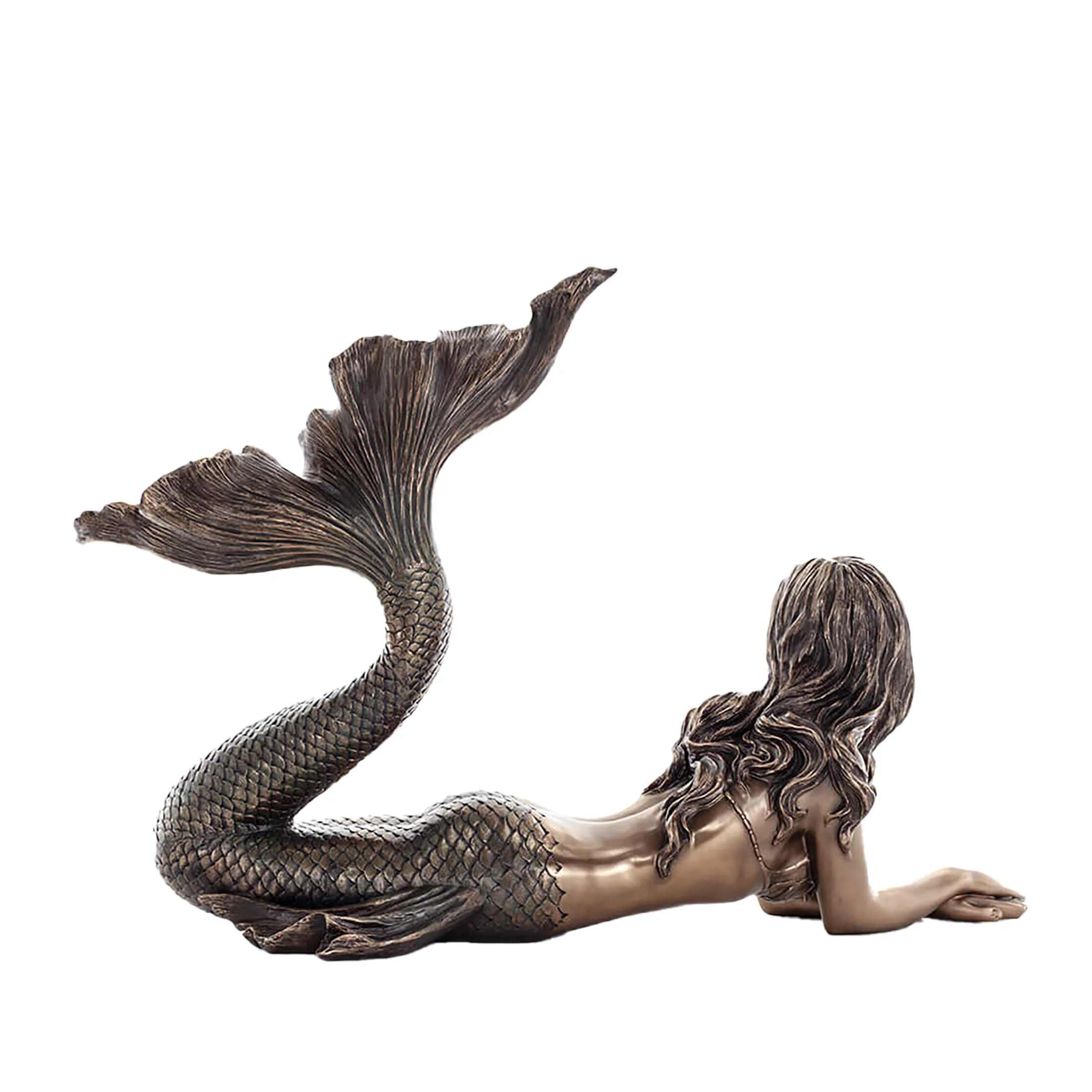Mermaid Bronze Statue – 67×25×44 cm Enchanting Siren of the Sea — additional product image 3 from ArtStatues