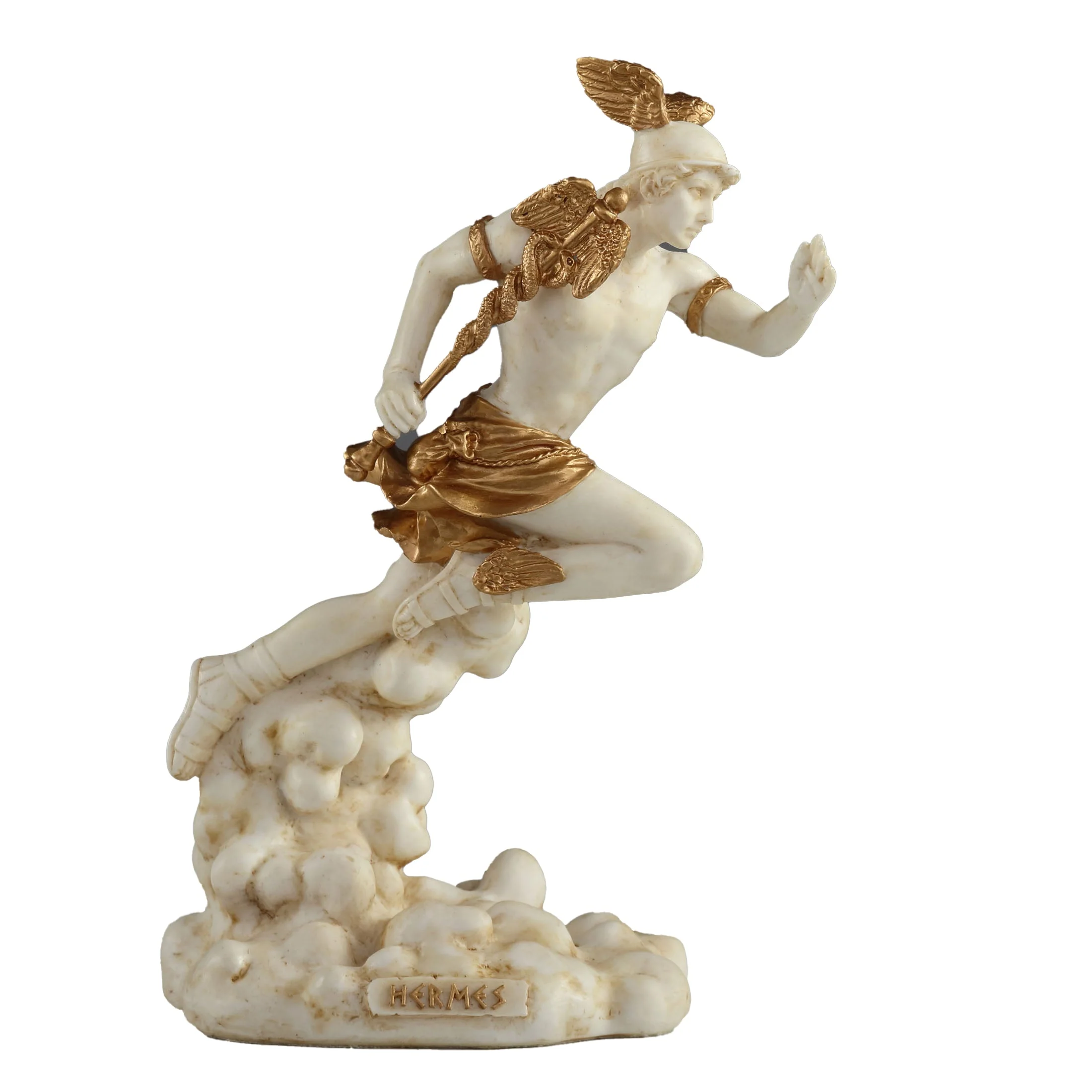 Hermes Greek Herald Of The Gods 15.5cm Veronese White Statue