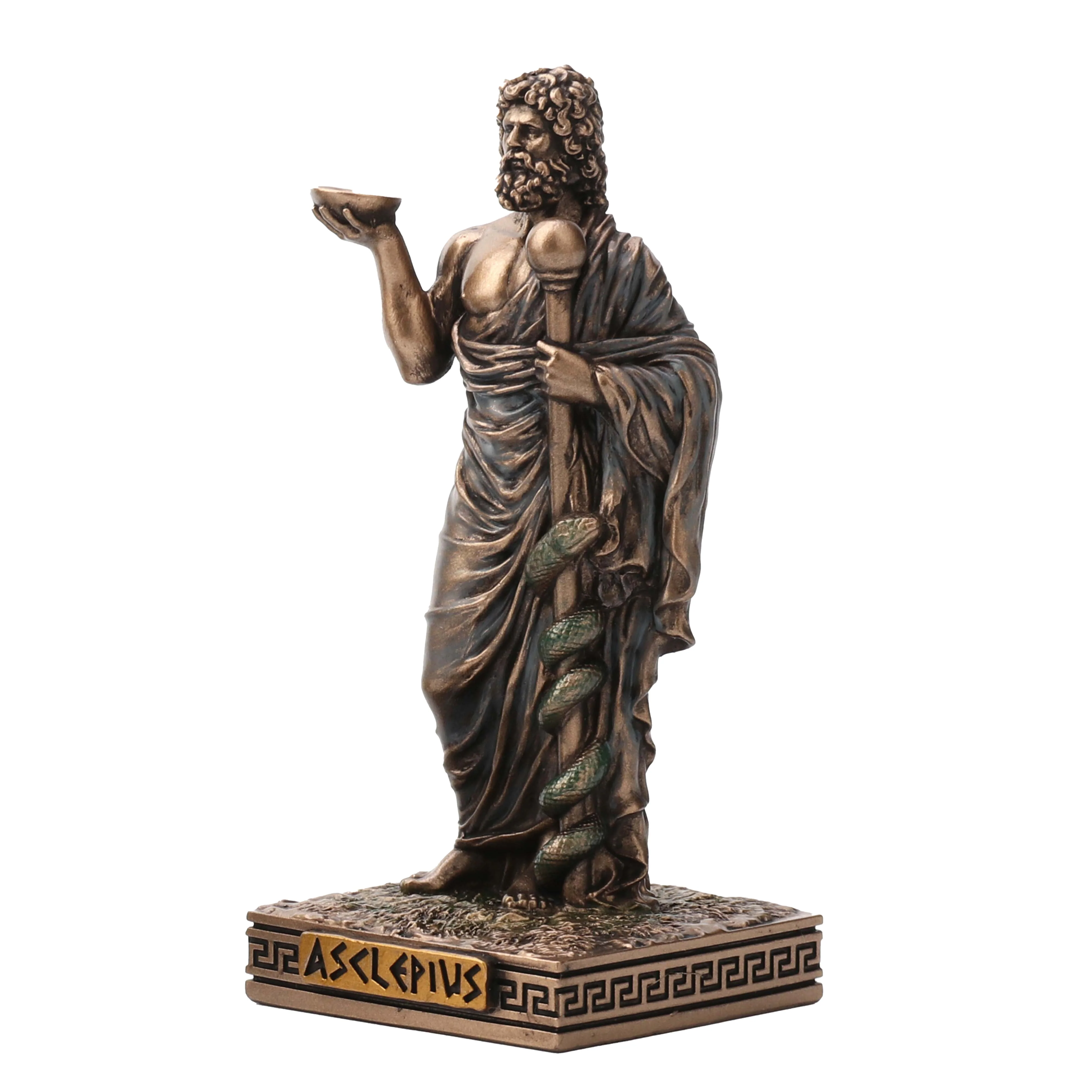Asclepius Greek God Of Medicine 9cm Veronese Statue — additional product image 3 from ArtStatues