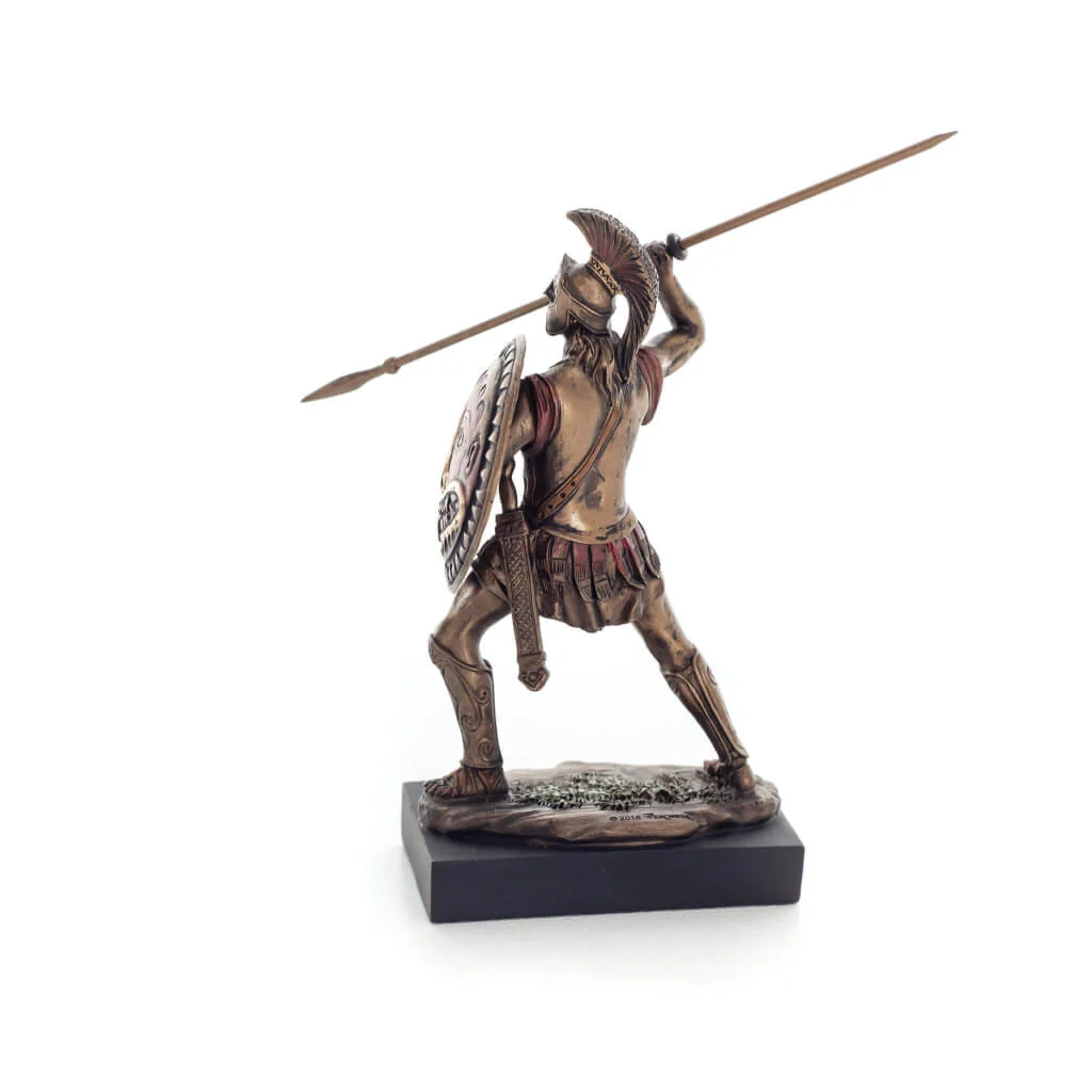 Greek Spartan Warior Miniature Statue 12,5cm Veronese Statue — additional product image 3 from ArtStatues