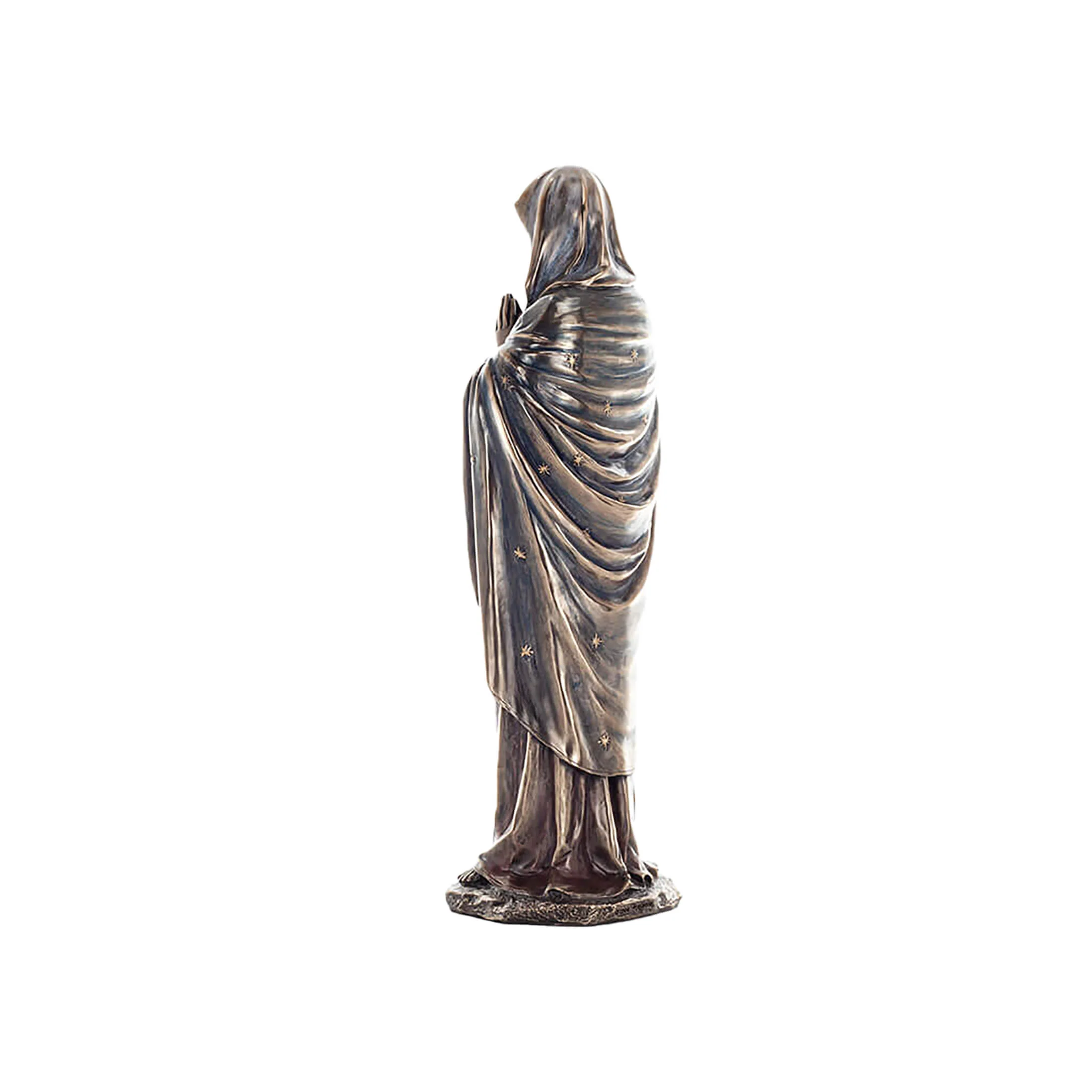 Virgin Mary 30cm Veronese Cold-Cast Bronze Statue – Praying Madonna Figurine — additional product image 3 from ArtStatues