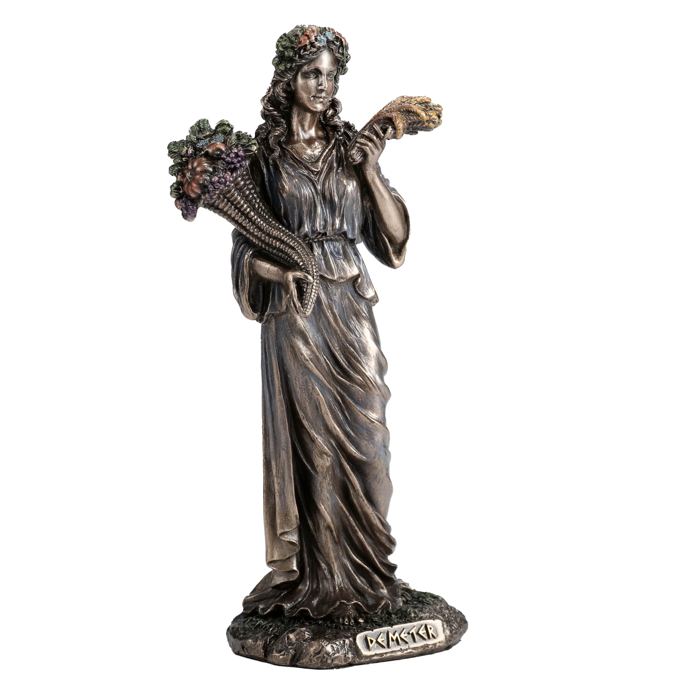 Demeter Greek Goddess Of The Harvest 15cm Veronese Statue — additional product image 4 from ArtStatues