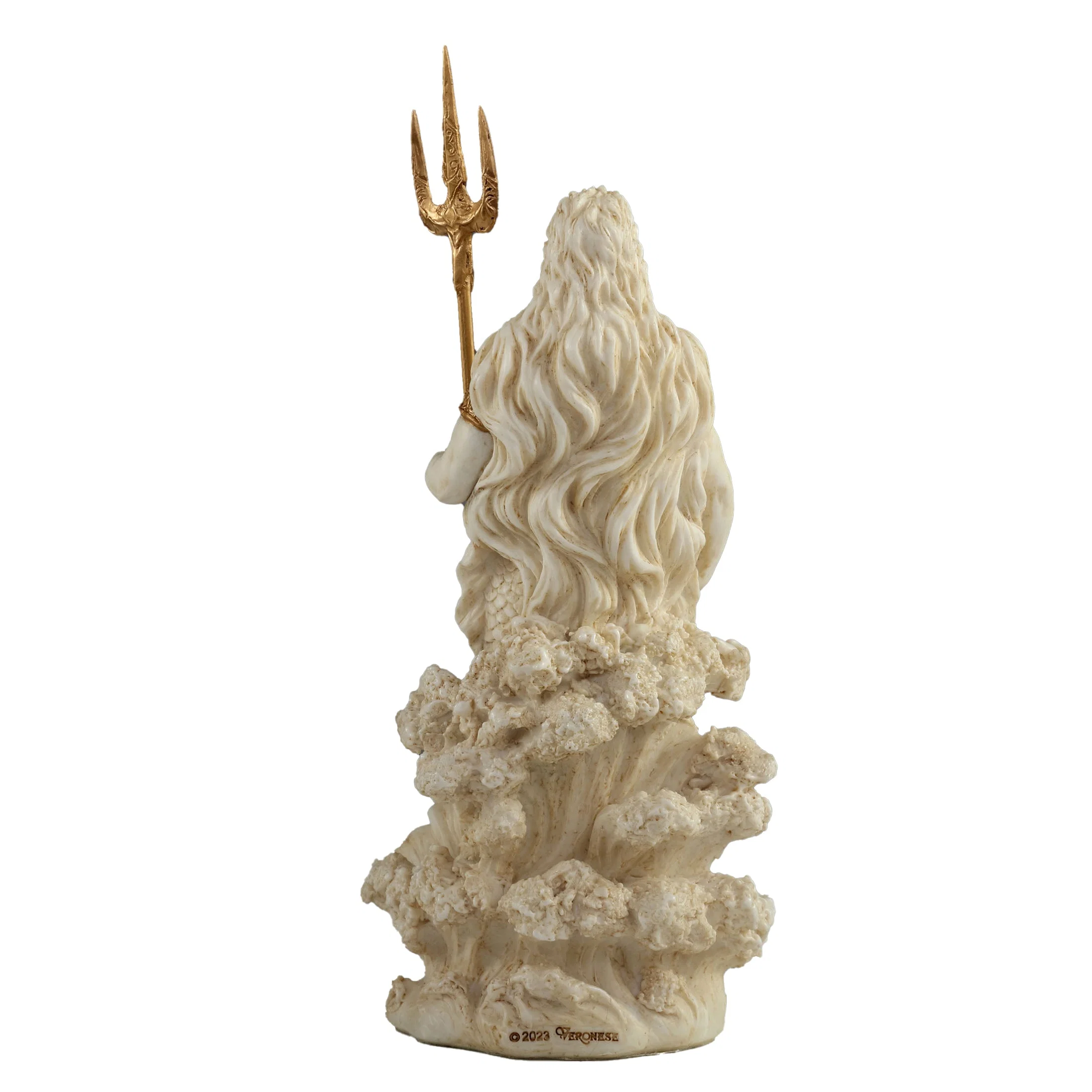 Poseidon Greek God Of The Sea 18cm Veronese White Statue — additional product image 4 from ArtStatues