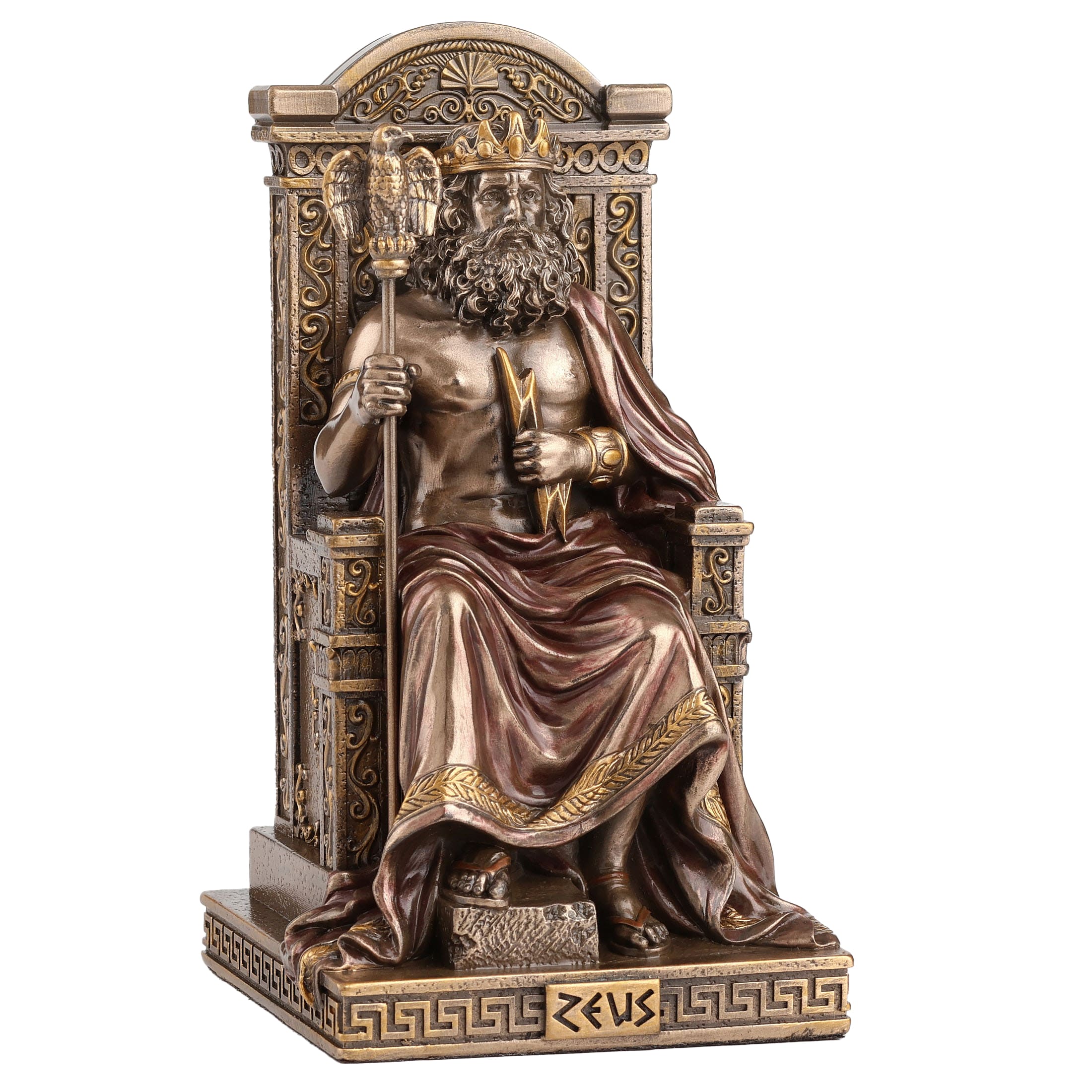 Zeus Greek God of Thunder & Sky Statue – 15.5 cm — additional product image 3 from ArtStatues