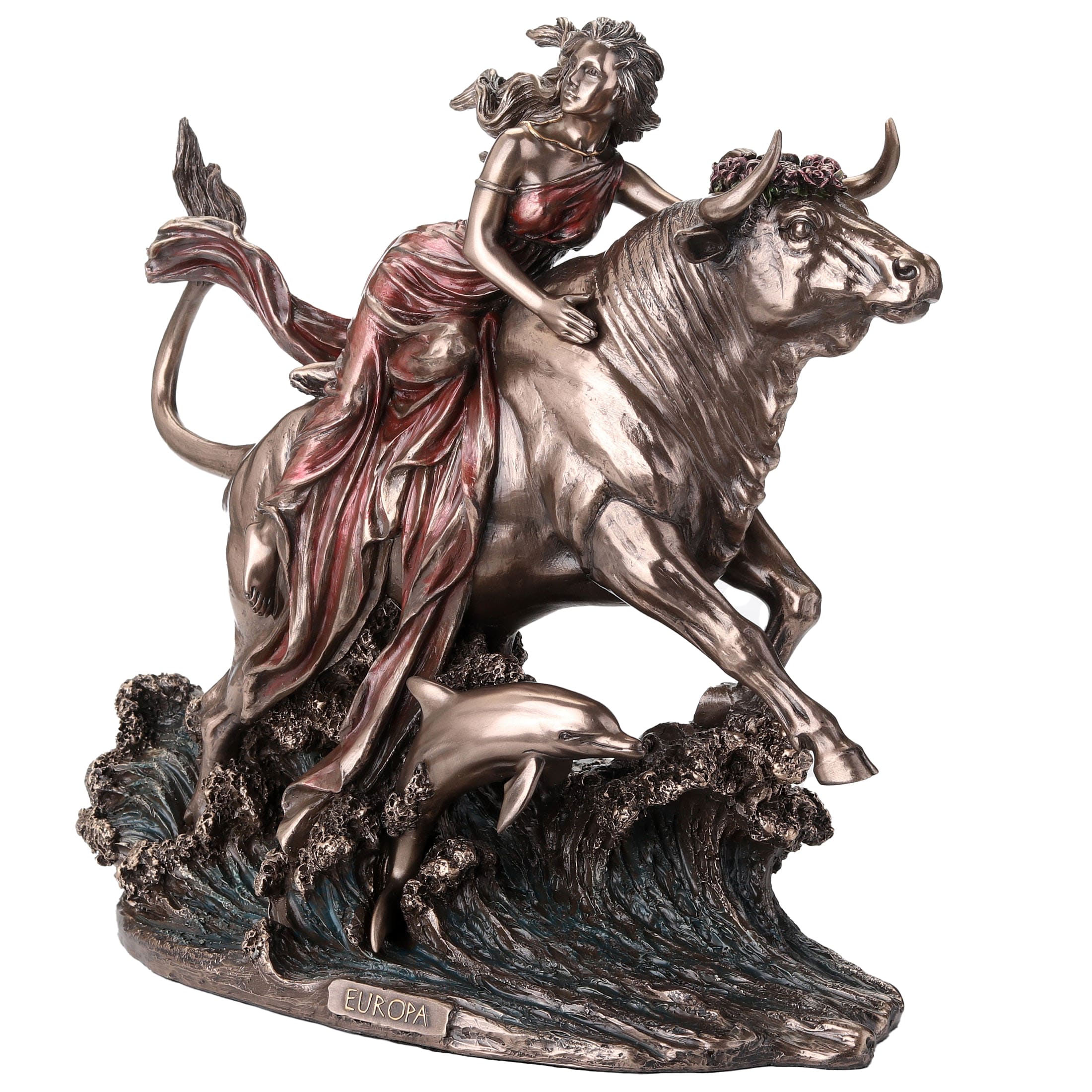 Europa and the Bull Statue – Veronese Bronze, 24×23 cm — additional product image 2 from ArtStatues