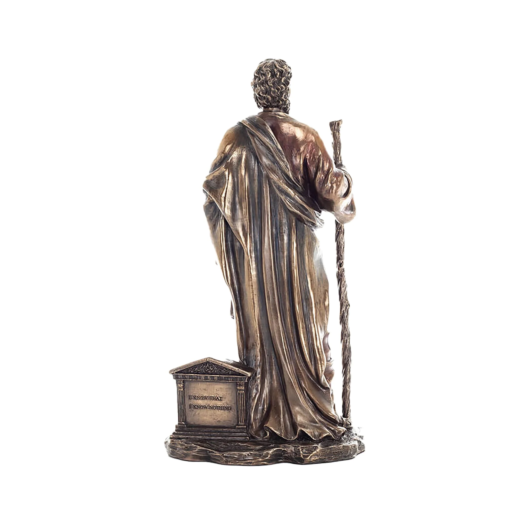Socrates Cold-Cast Bronze Statue – 30 cm Greek Philosopher — additional product image 3 from ArtStatues