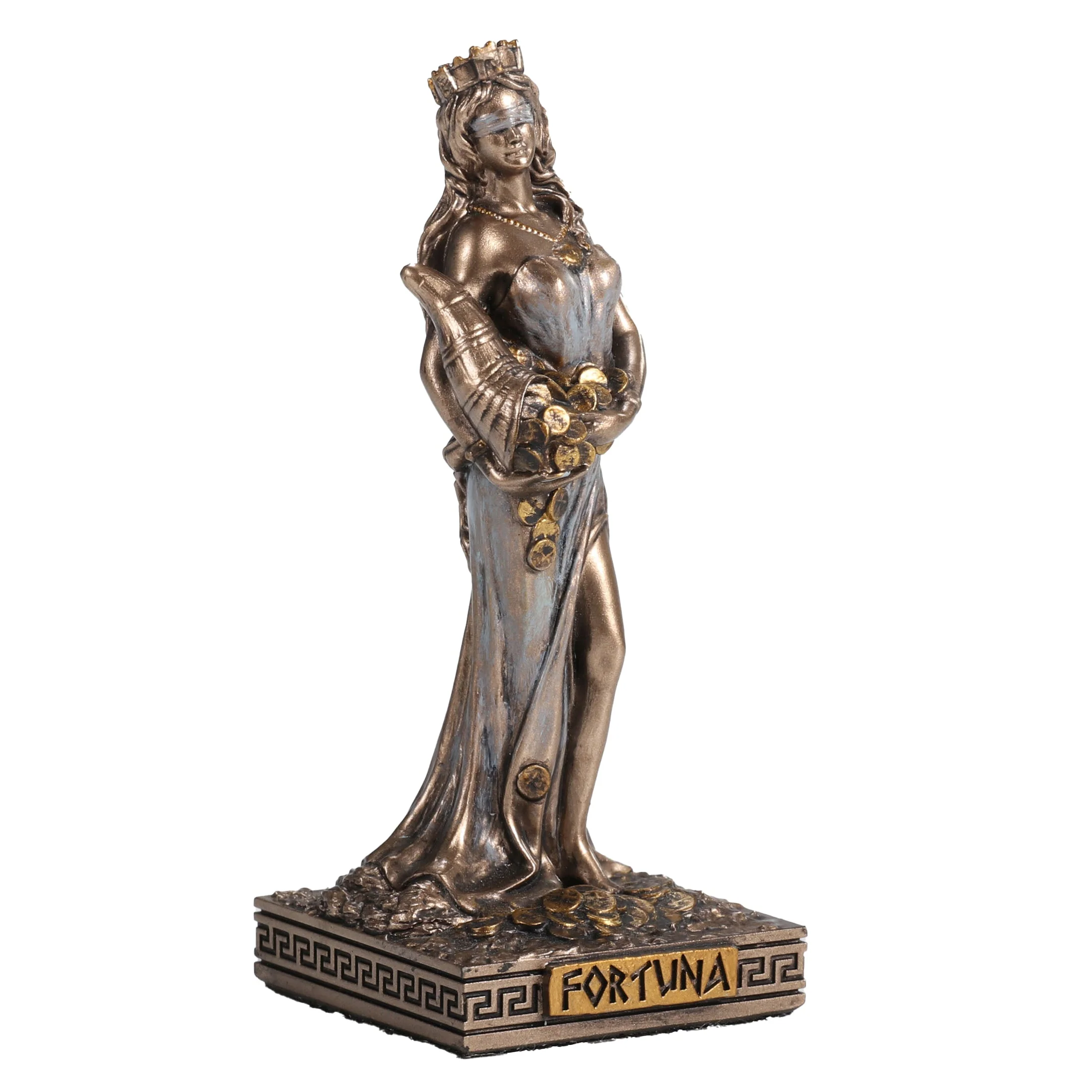 Fortuna - Tyche The Greek Goddess Of Fortune And Luck 9cm Veronese Statue — additional product image 2 from ArtStatues
