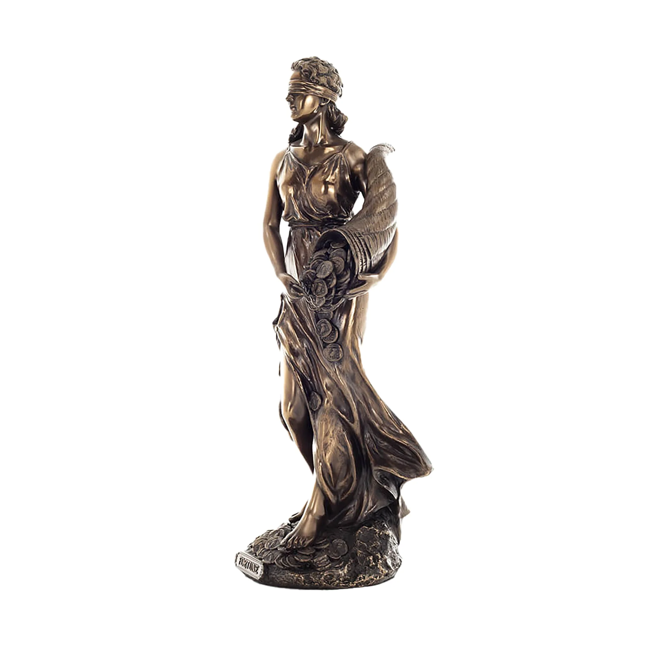 Fortuna Goddess of Luck Bronze Statue – 32 cm Roman Figurine — additional product image 2 from ArtStatues