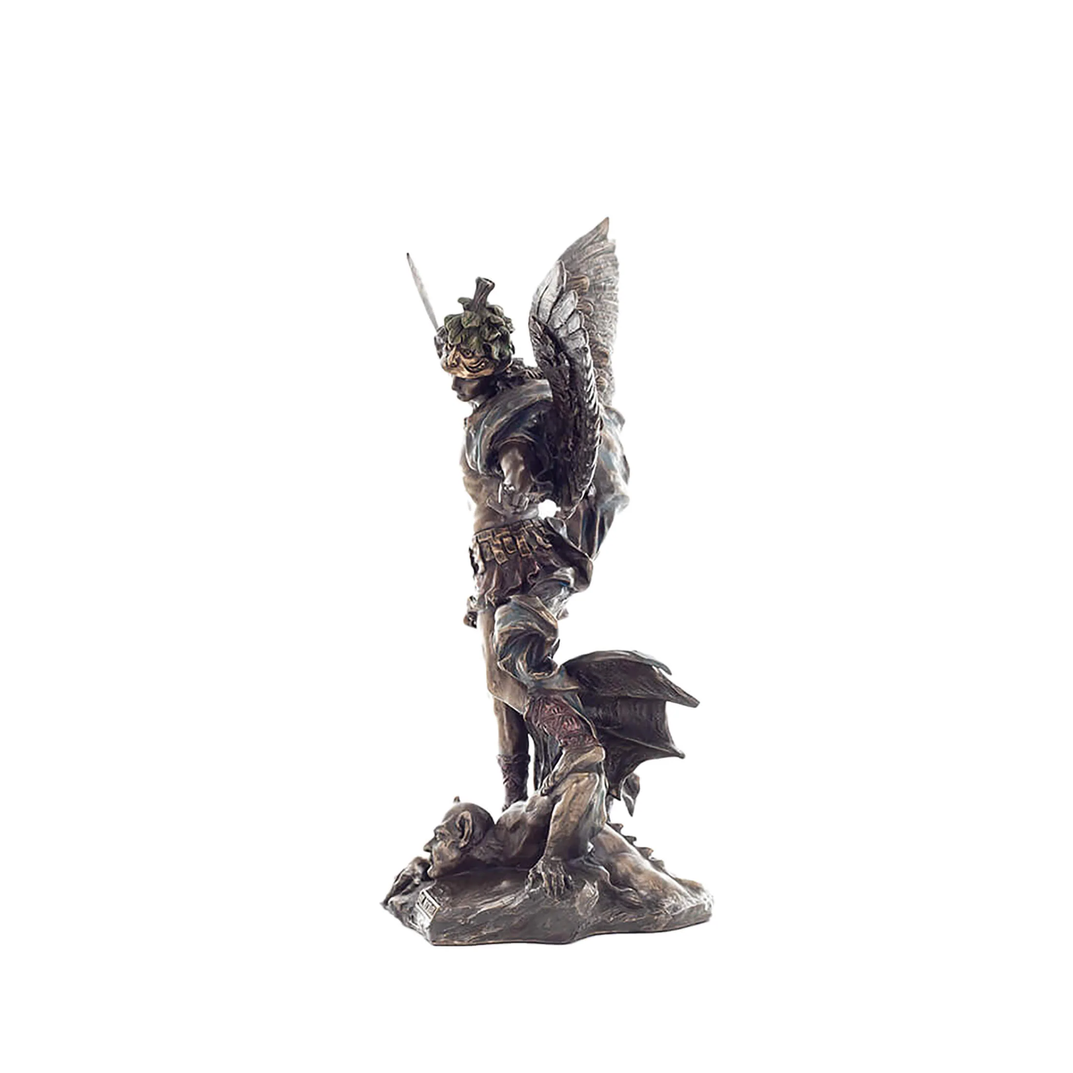 Archangel Saint Michael 28cm Veronese Cold-Cast Bronze Statue – Defender of Faith Figurine — additional product image 2 from ArtStatues