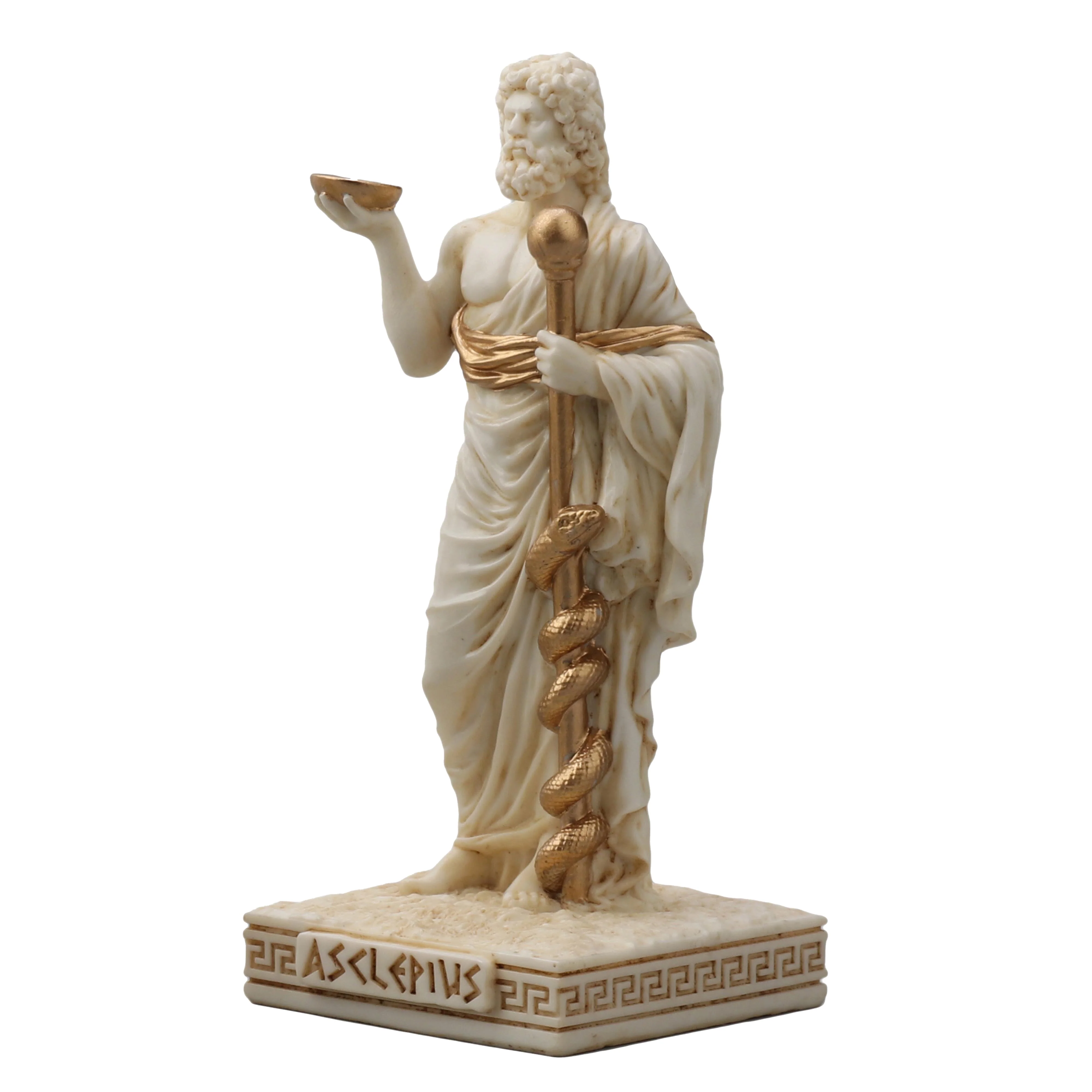 Asclepius Greek God Of Medicine 9cm Veronese White Statue — additional product image 3 from ArtStatues