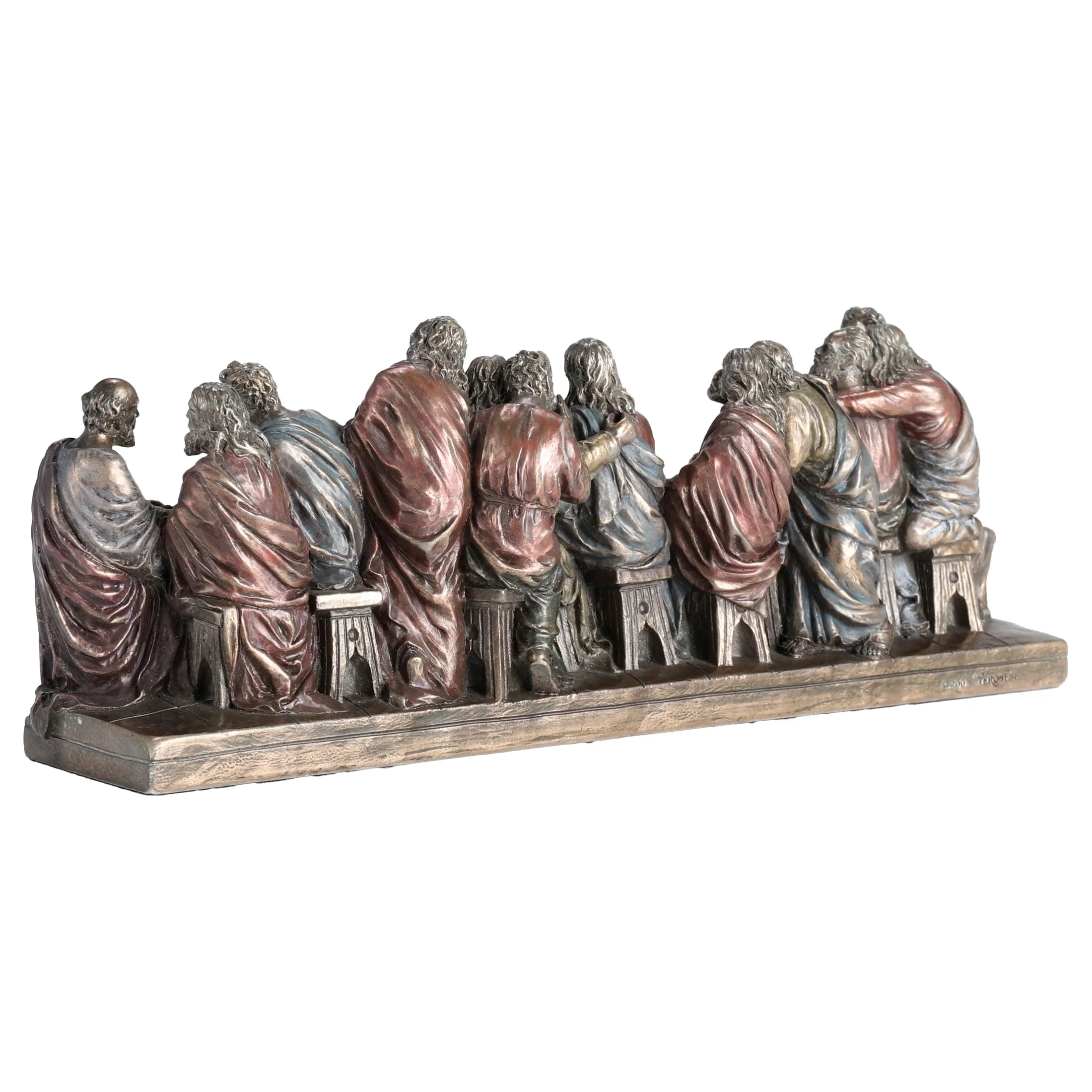 The Last Supper 23,5x8.5cm Veronese Cold-Cast Bronze Statue – Leonardo da Vinci Inspired — additional product image 4 from ArtStatues