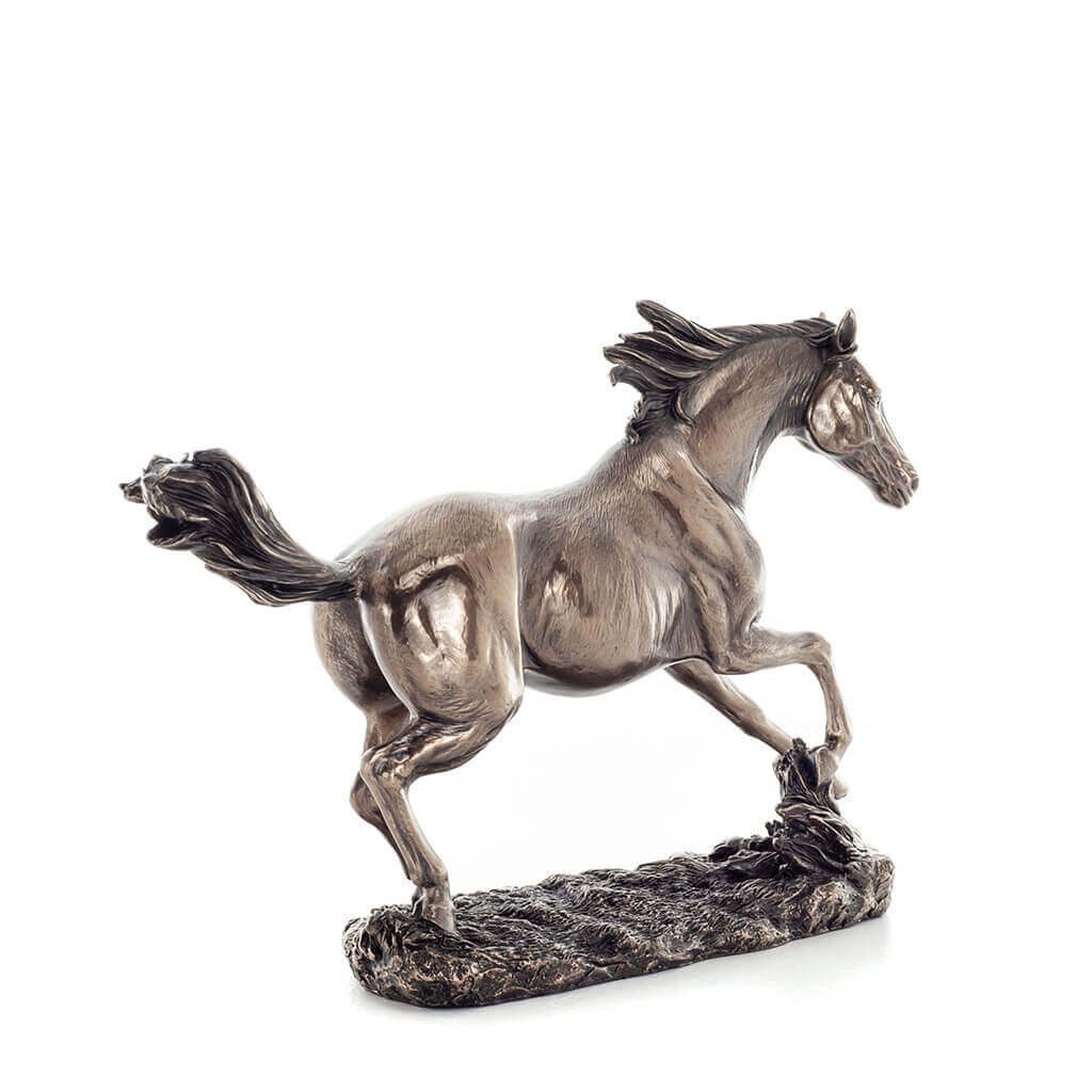 Galloping Horse 34.5x22cm Veronese Cold-Cast Bronze Statue – Symbol of Freedom — additional product image 3 from ArtStatues